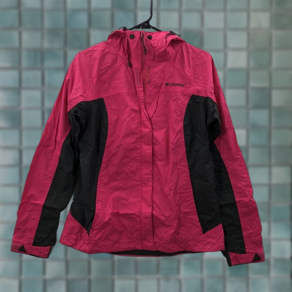Pinko Columbia Womens Pink Long Sleeve Hooded Pockets Full Zip Windbreaker Jacket M Size M / US 6-8 / IT 42-44 - 1 Thumbnail