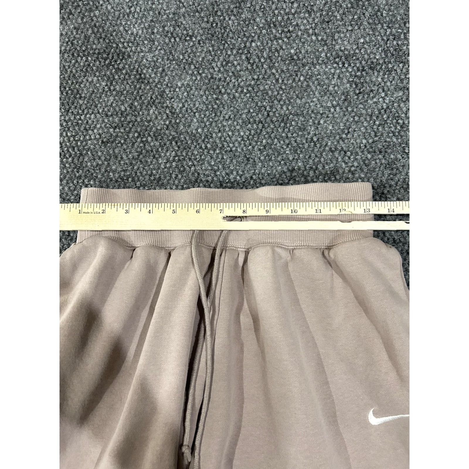 Nike Nike Sweatpants Mens Small Beige Fleece Joggers Swoosh Logo Athletic Pants Size US 29 - 4 Thumbnail