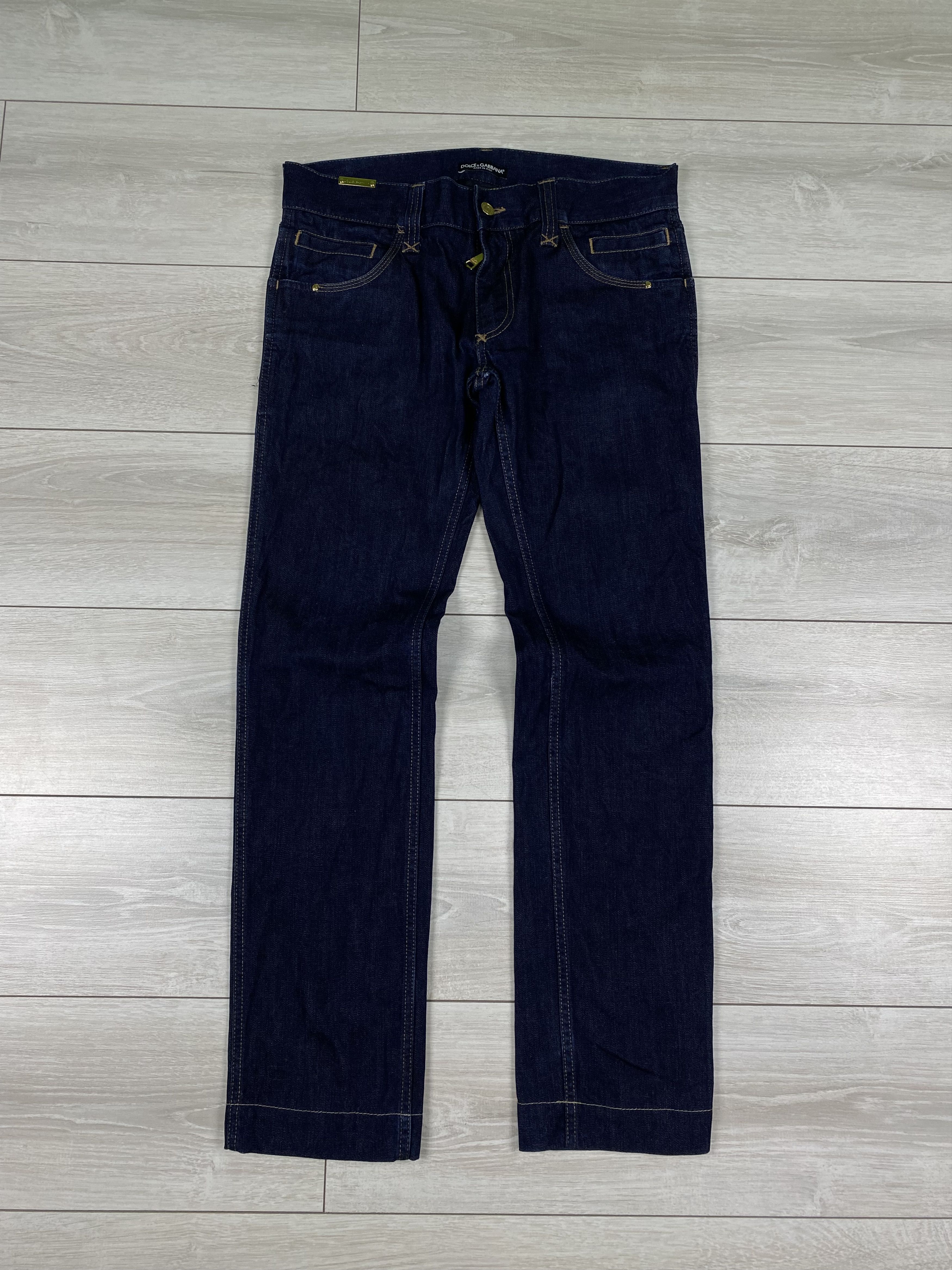 Dolce Gabbana 14 Gold Jeans | Grailed