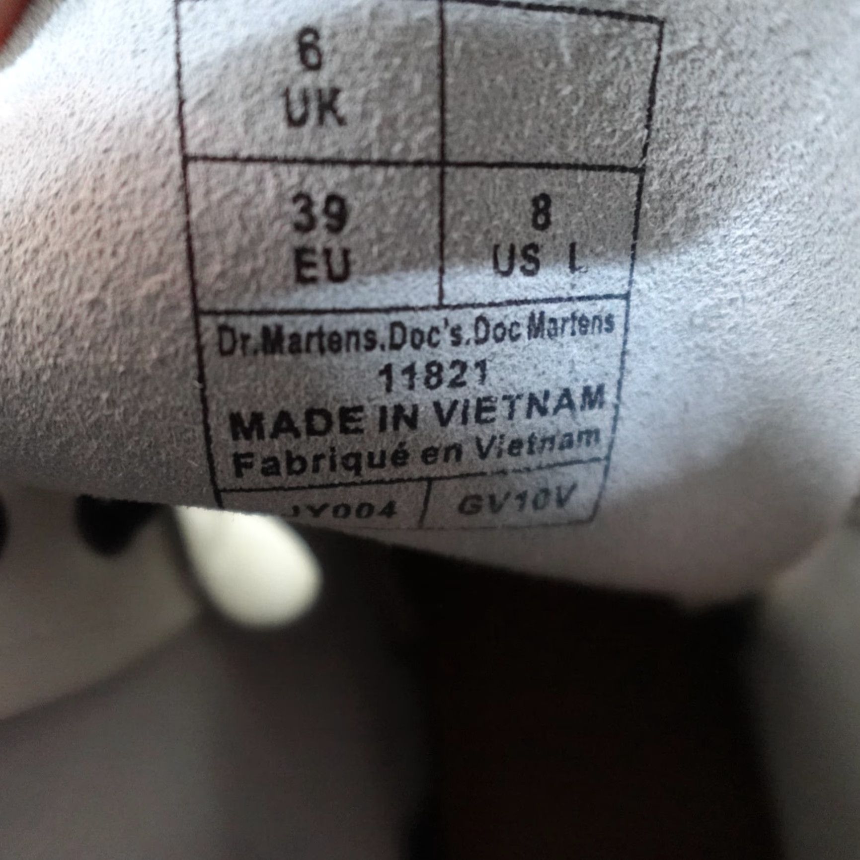 Dr. Martens VINTAGE Dr. Martens Boots Womens 8 White 8 Eye 11821 Floral Leather Combat Rubber Lace Up Women's Shoes 1460 Size US 6 / IT 36 - 4 Thumbnail