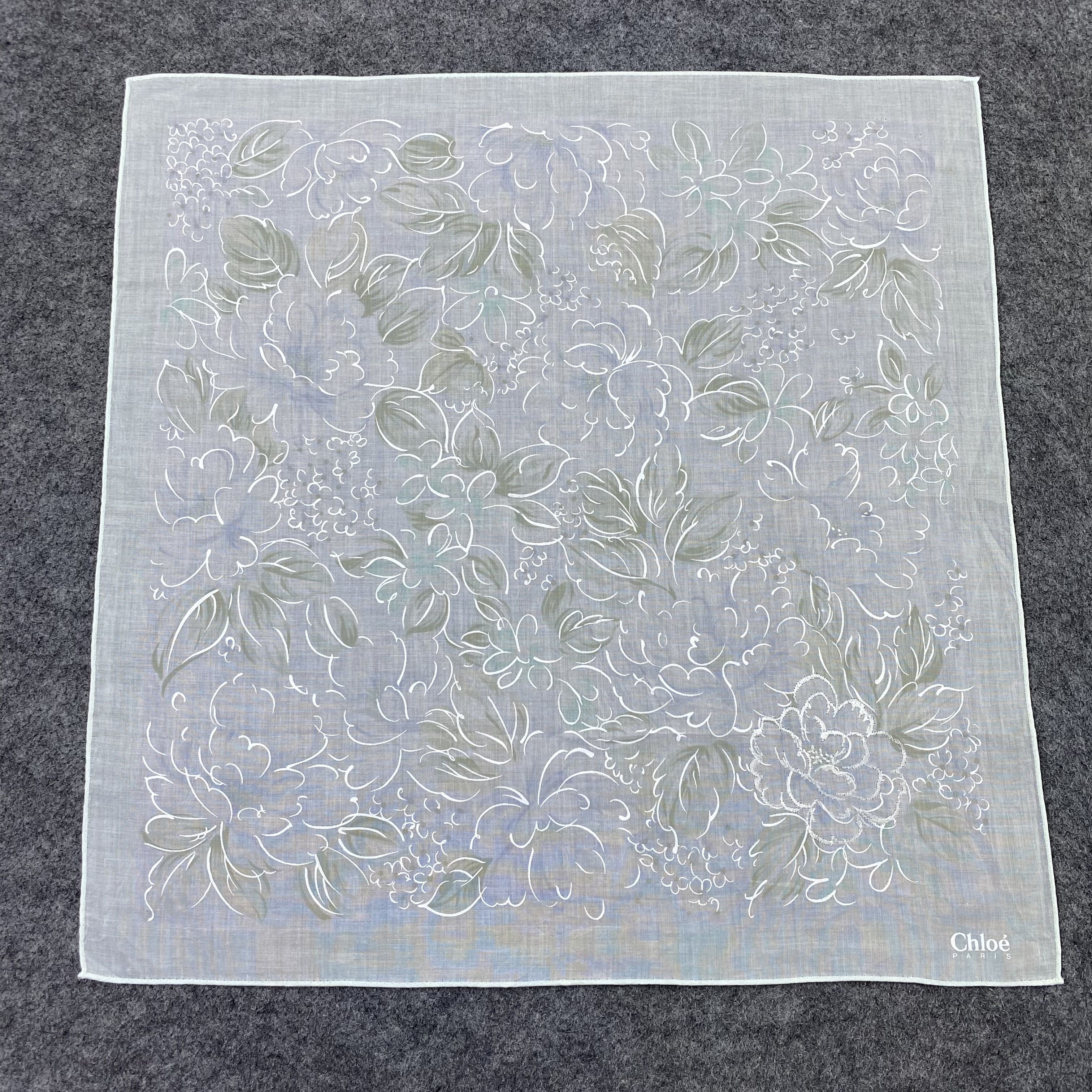 Designer Chloe Handkerchief Neckerchief Bandana-B1595 Size ONE SIZE - 3 Thumbnail