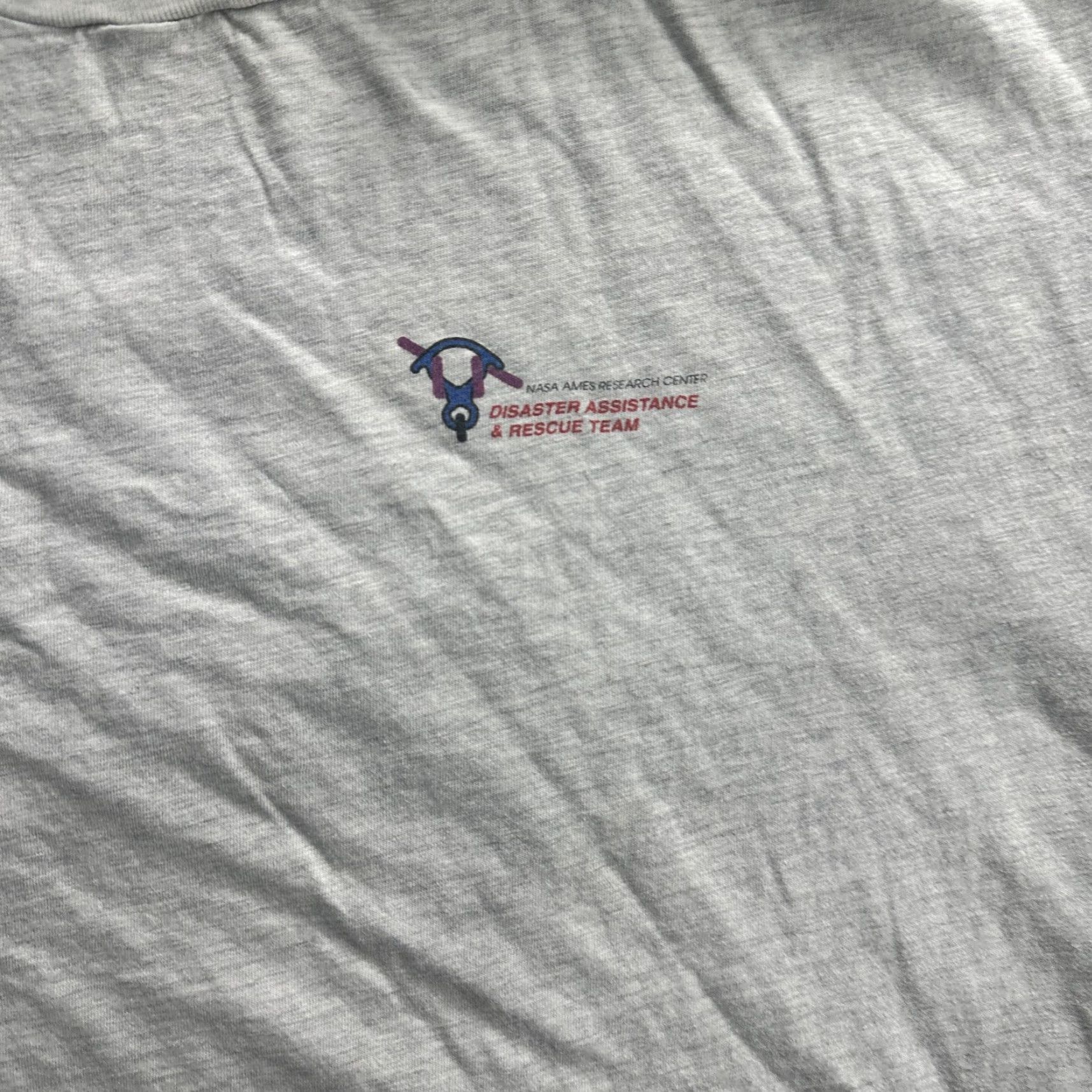 VINTAGE NASA Ames Disaster Assistance Rescue Team Shirt Mens XL Hanes 90s Tee