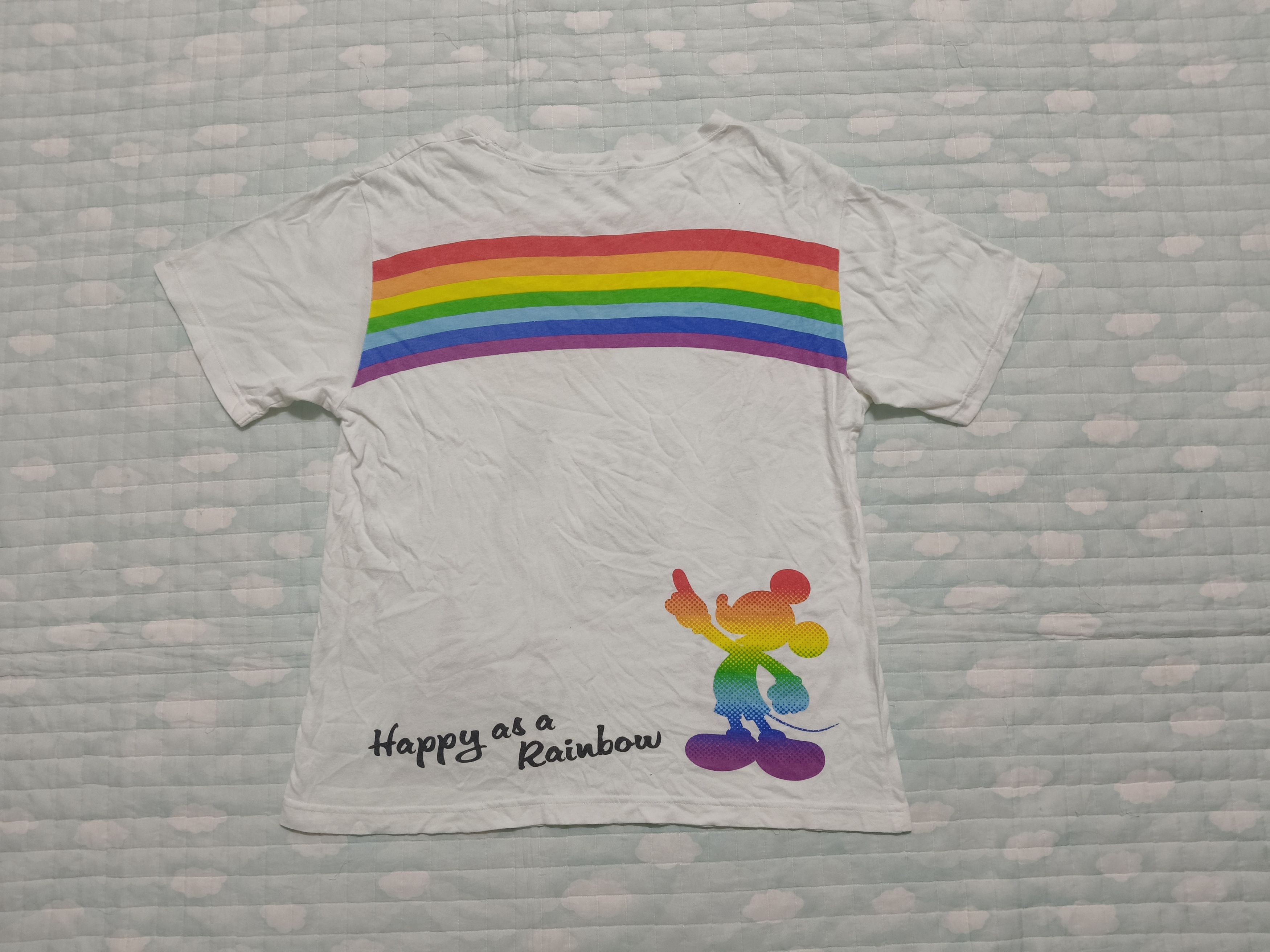 Disney Mickey Rainbow Shirt Size M / US 6-8 / IT 42-44 - 2 Thumbnail