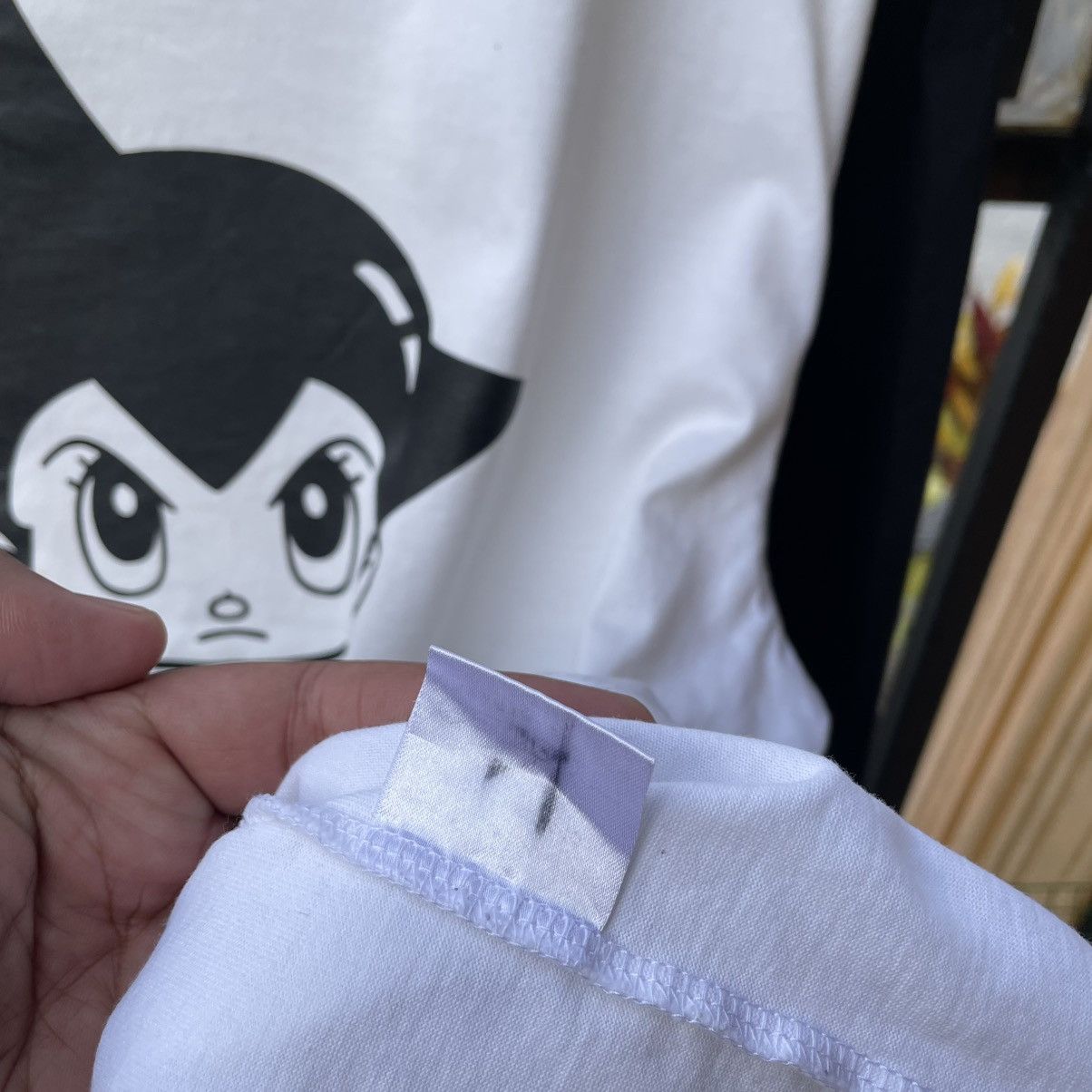Anime 🔥🇯🇵Vintage Astro Boy Japan Made Big Image Long Sleves Tee Size US M / EU 48-50 / 2 - 11 Thumbnail