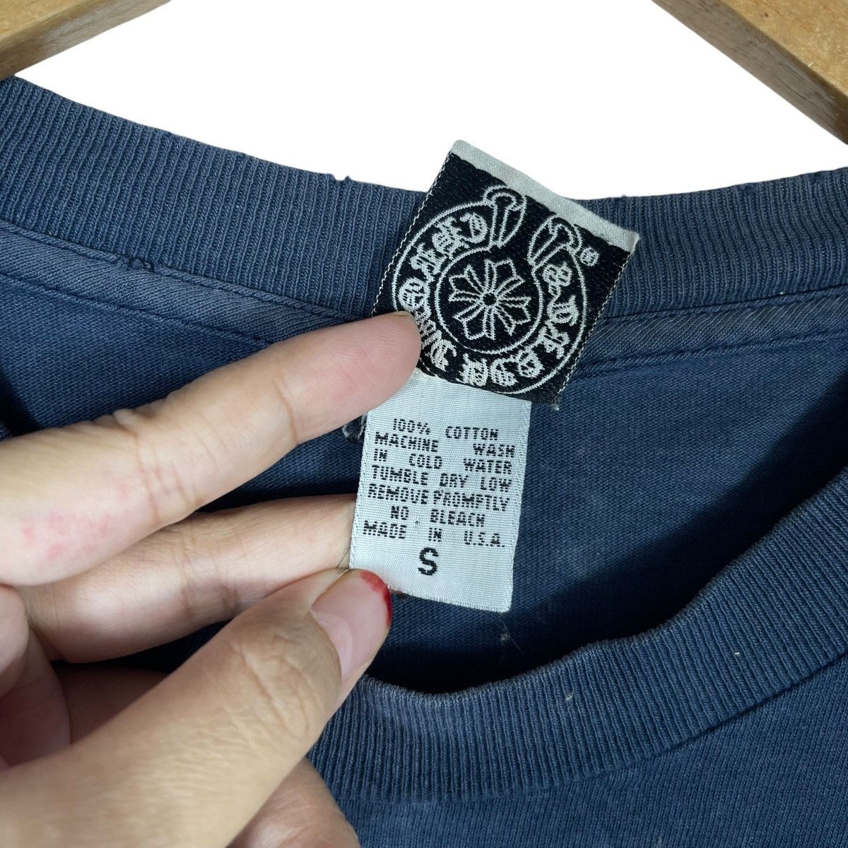 Chrome Hearts Chrome Hearts×United Arrows Pocket T-Shirt Dagger Back Print Size US S / EU 44-46 / 1 - 8 Thumbnail