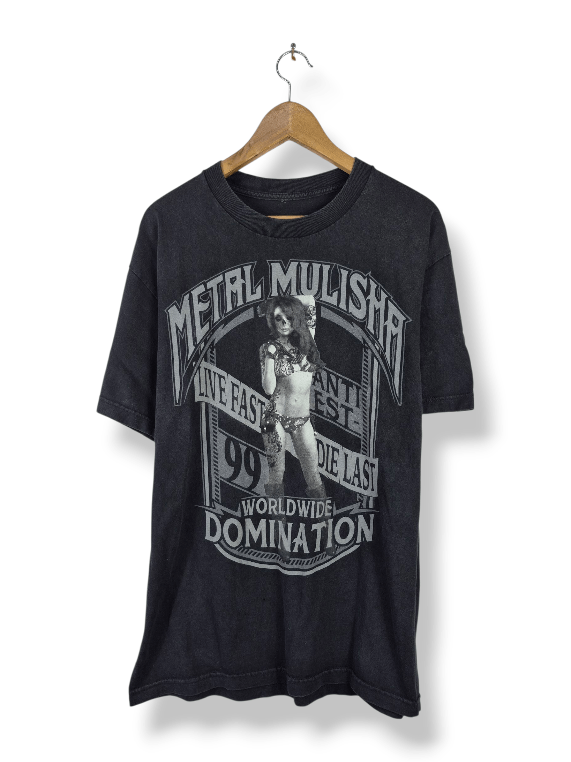 Metal Mulisha 💀 Metal Mulisha Sexy Girl Streetwear Skate Tee Size US L / EU 52-54 / 3 - 1 Thumbnail