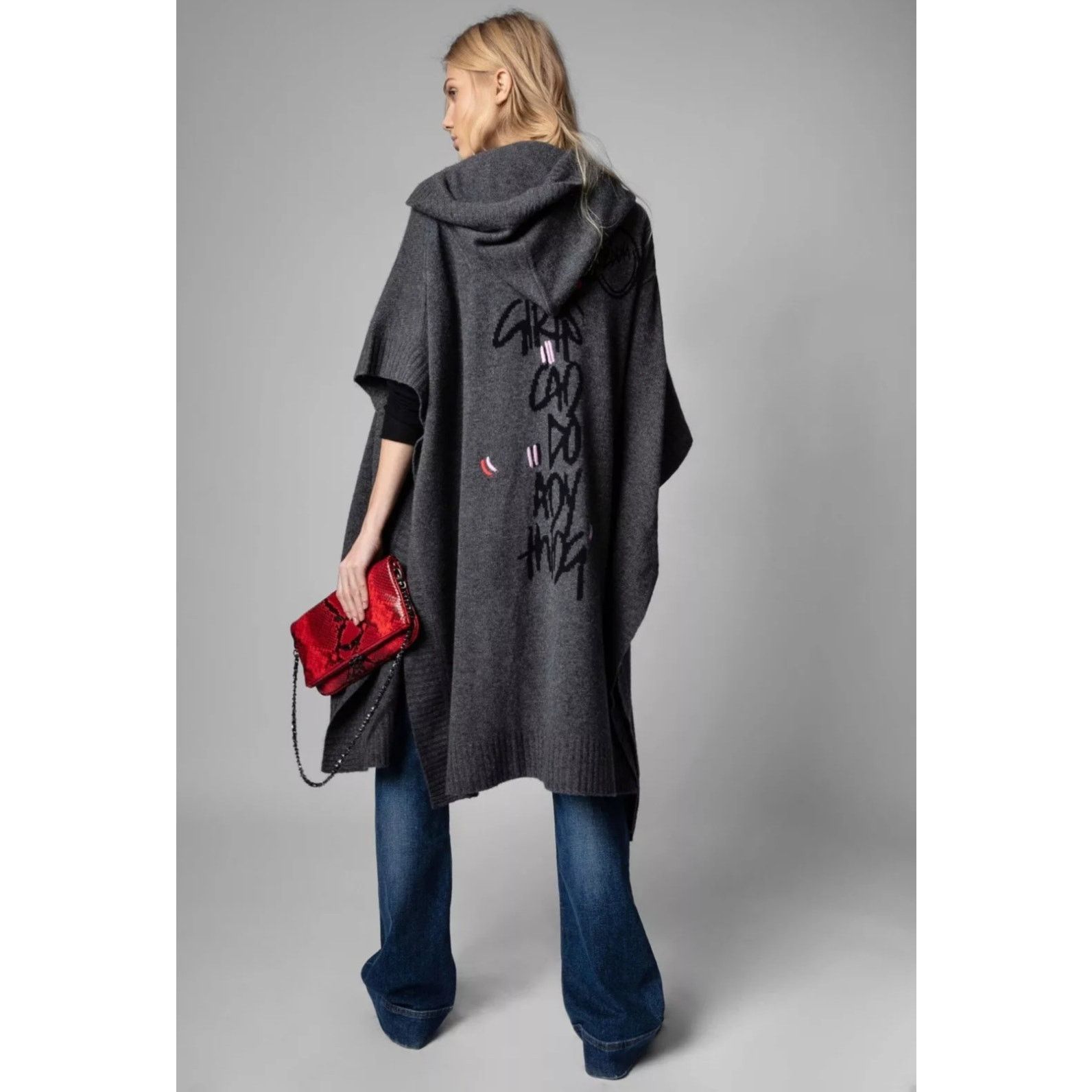 Zadig & Voltaire Zadig & Voltaire Inna Sweater Cardigan Cape OS Cashmere Size ONE SIZE - 1 Thumbnail