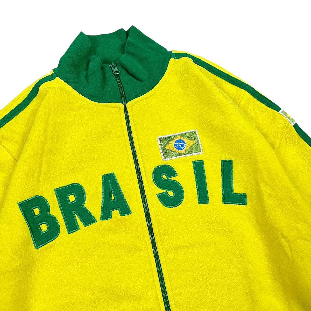 Other Vintage Brazil Soccer Track Jacket Yellow Green Full Zip XL Size US XL / EU 56 / 4 - 3 Thumbnail