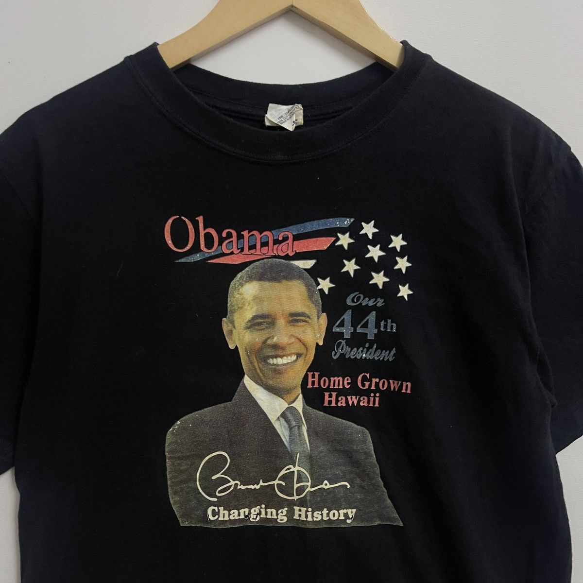 Anvil × Vintage Obama our 44th president T-shirt Vintage Size US M / EU 48-50 / 2 - 2 Thumbnail