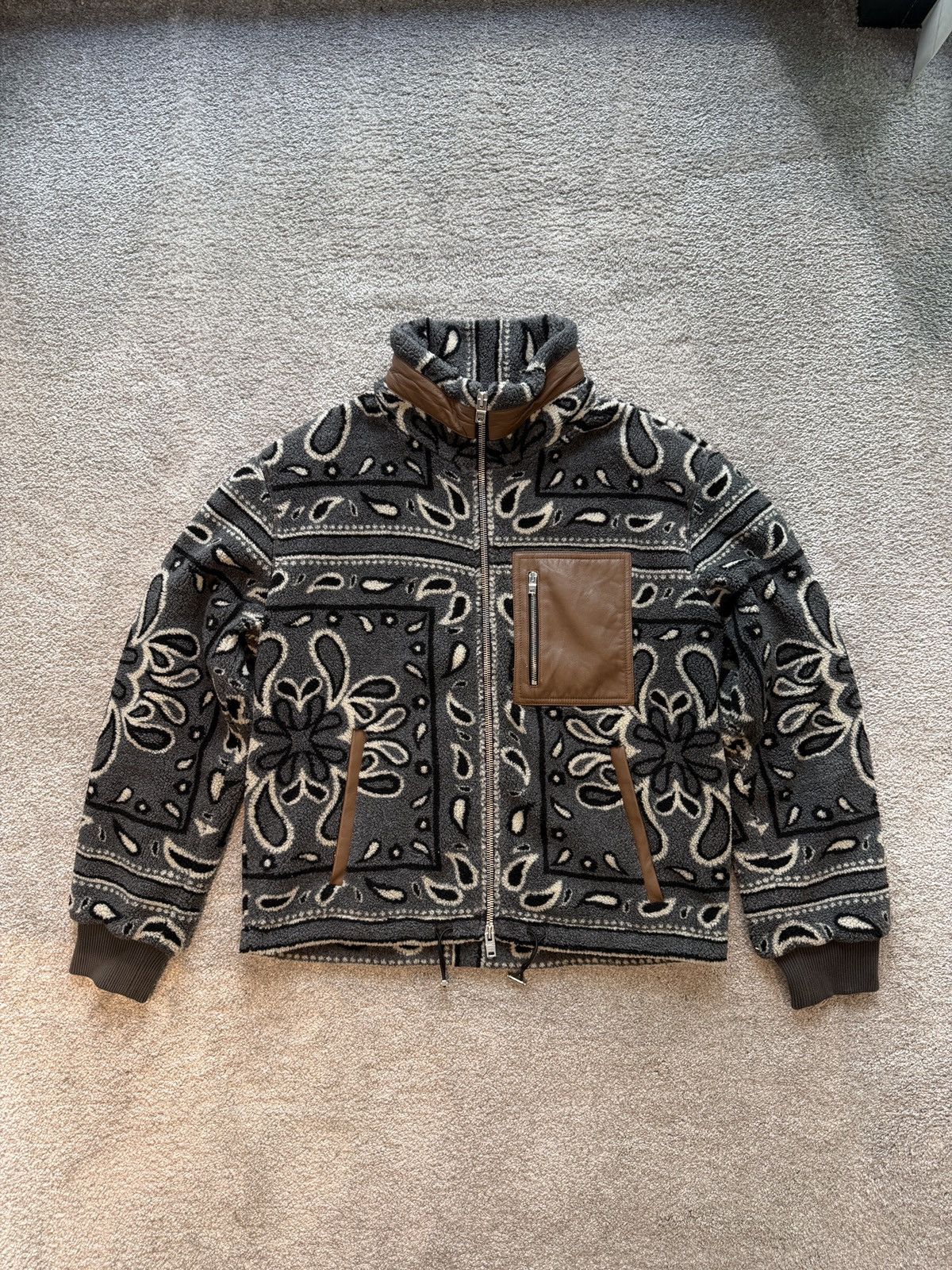 Amiri Amiri - paisley fleece jacket Size US XL / EU 56 / 4 - 1 Thumbnail
