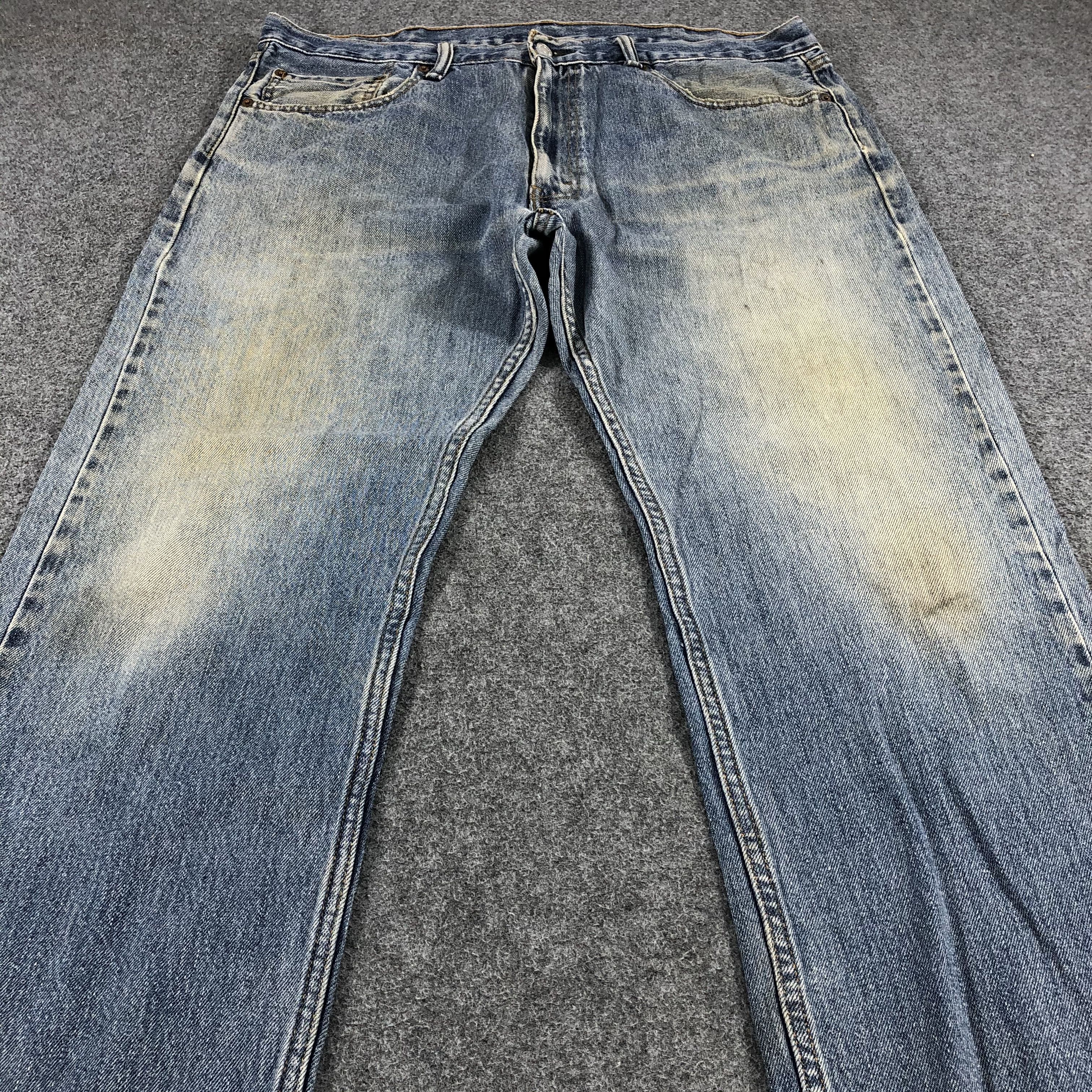 Levi's Vintage Blue Wash Levis 505 Jeans-JM1000 Size US 39 - 3 Thumbnail