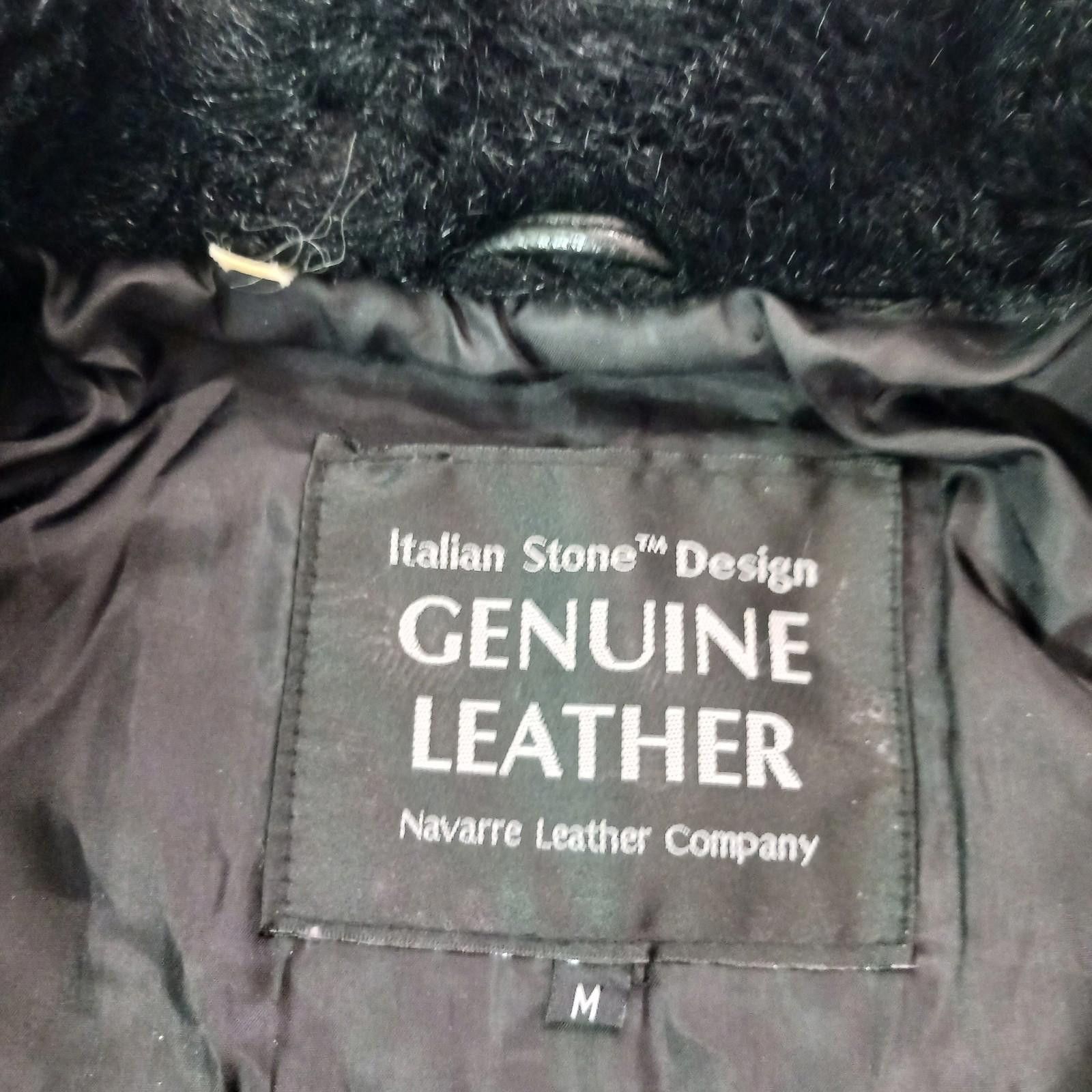 Designer Lady Italian Stone Design Genuine Leather Full Zip Jacket M Size M / US 6-8 / IT 42-44 - 5 Thumbnail