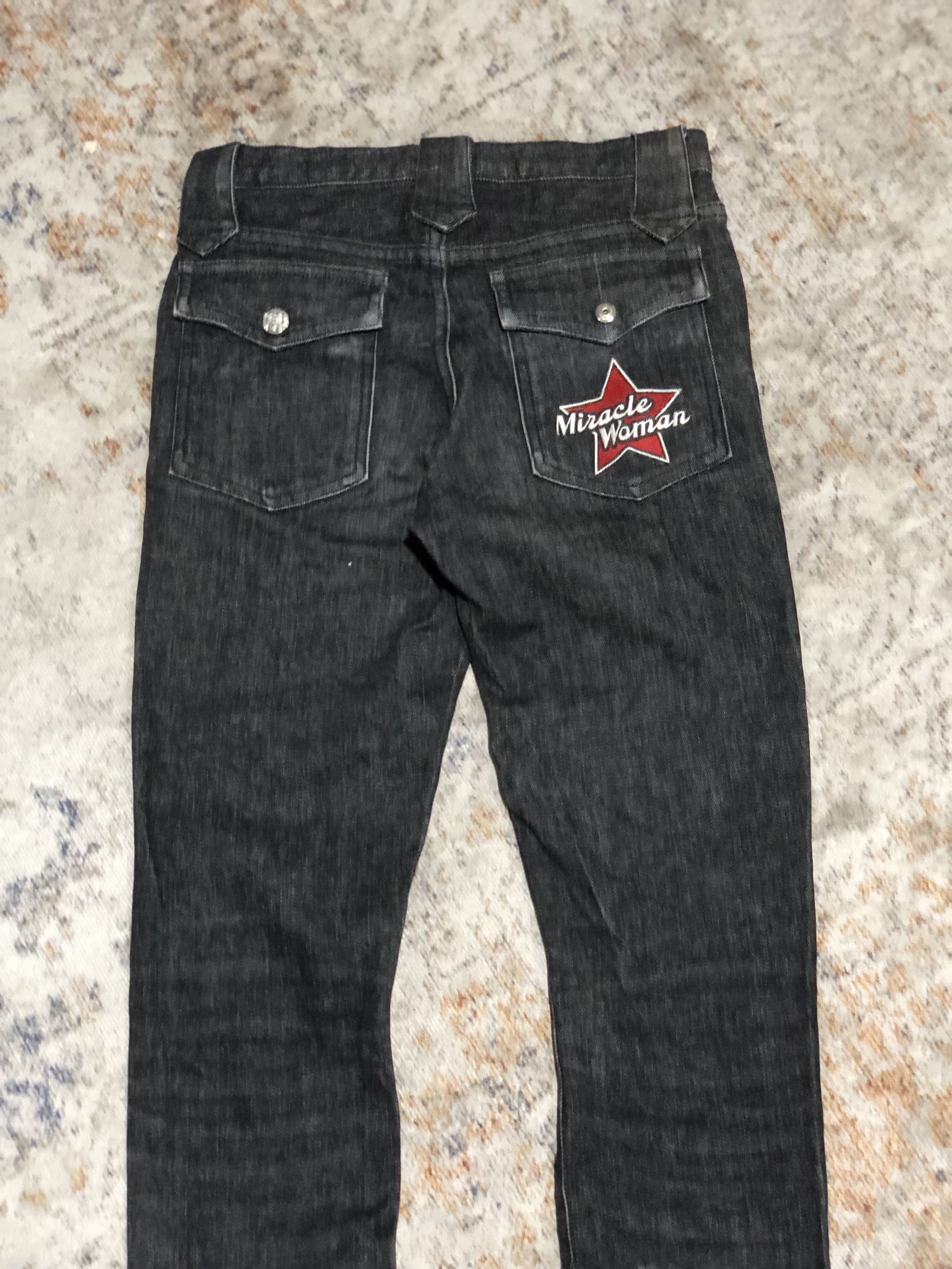 Japanese Brand Miracle woman punk studed jeans pants Size 24" / US 00 / IT 34 - 7 Thumbnail