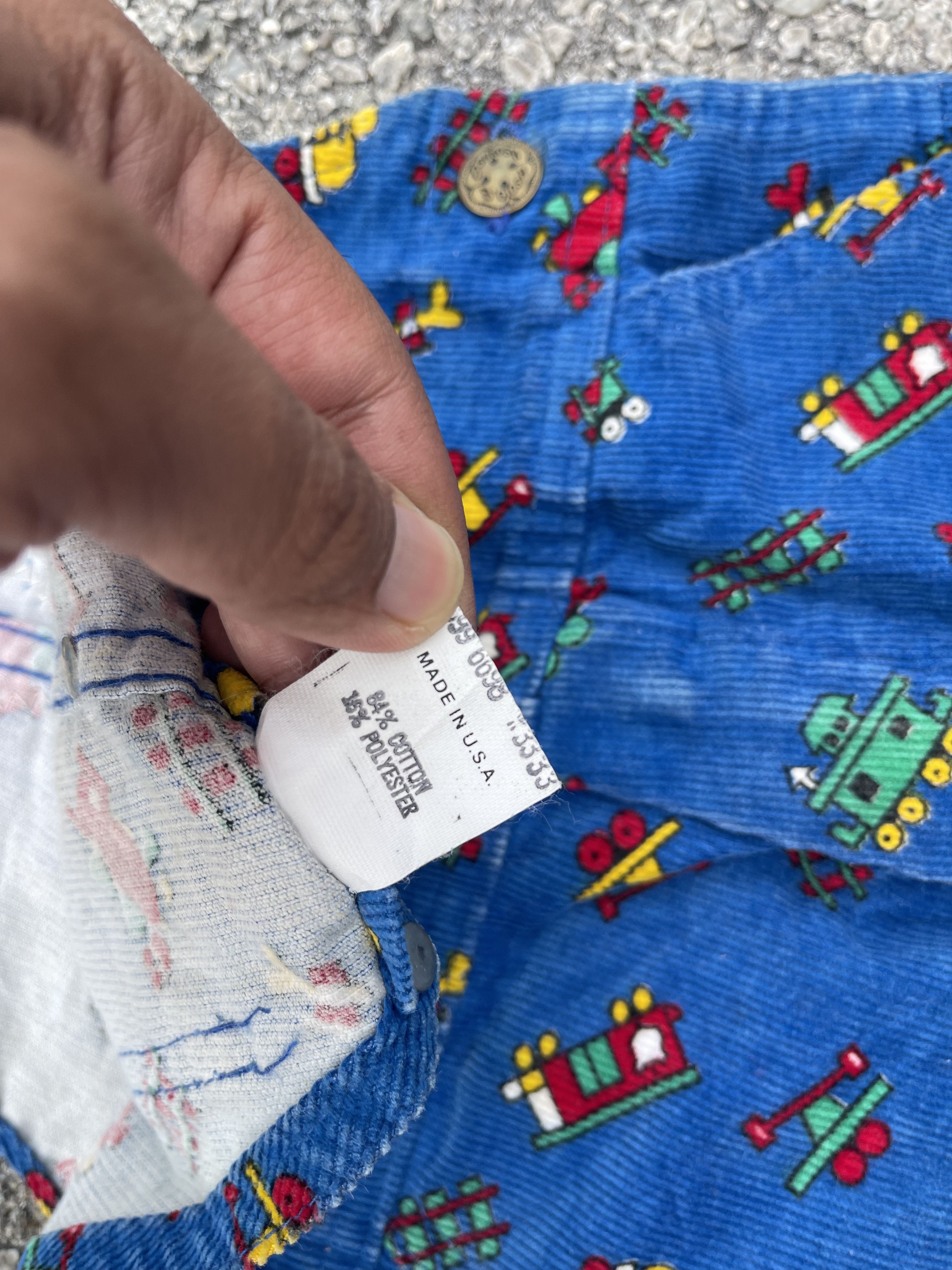 Oshkosh Vintage 70s Toddler OSHKOSH Corduroy Mini Train Size US 26 / EU 42 - 9 Thumbnail