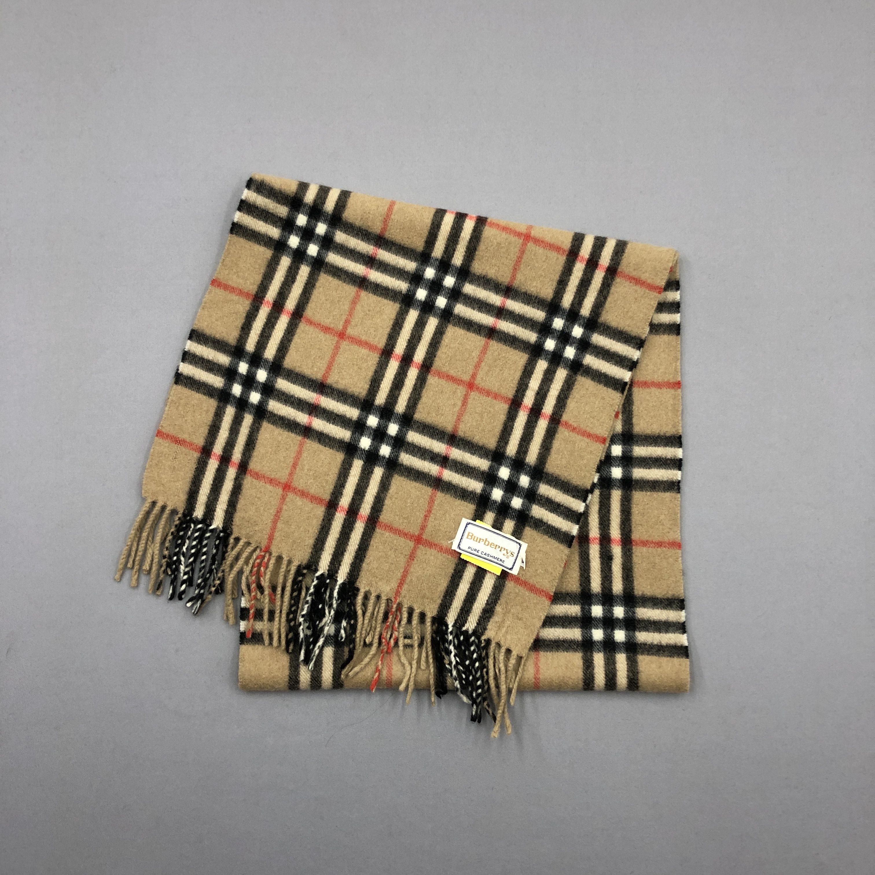 Burberry Vintage Burberry Scarf Muffler Wool Cashmere Scarves Size ONE SIZE - 3 Thumbnail