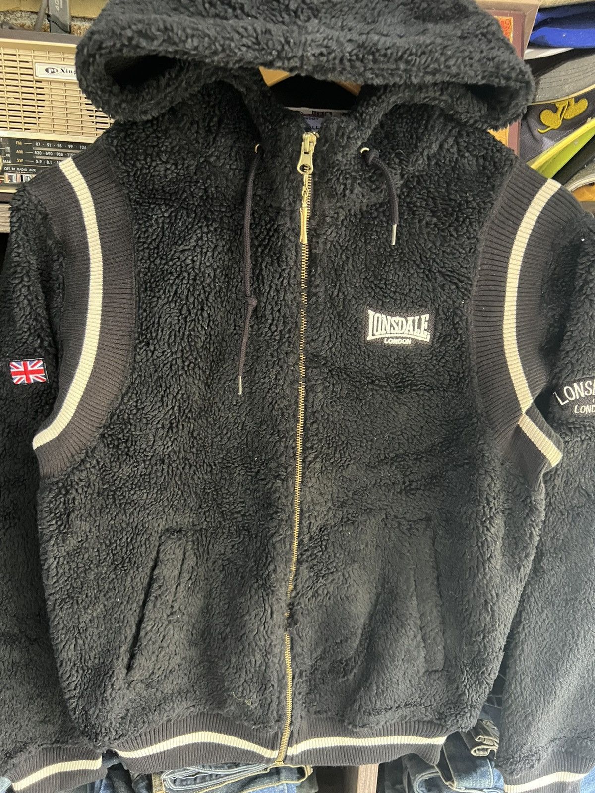 Lonsdale 🔥Lonsdale Sherpa Hoodie Zipper Jacket Size US S / EU 44-46 / 1 - 5 Thumbnail