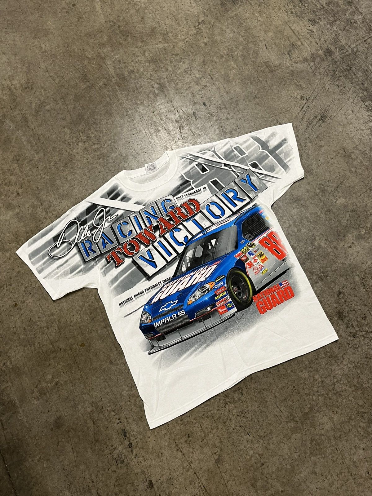 NASCAR × Vintage Vintage AOP nascar dale Earnhardt tee shirt 90s hype rare Size US XL / EU 56 / 4 - 2 Thumbnail