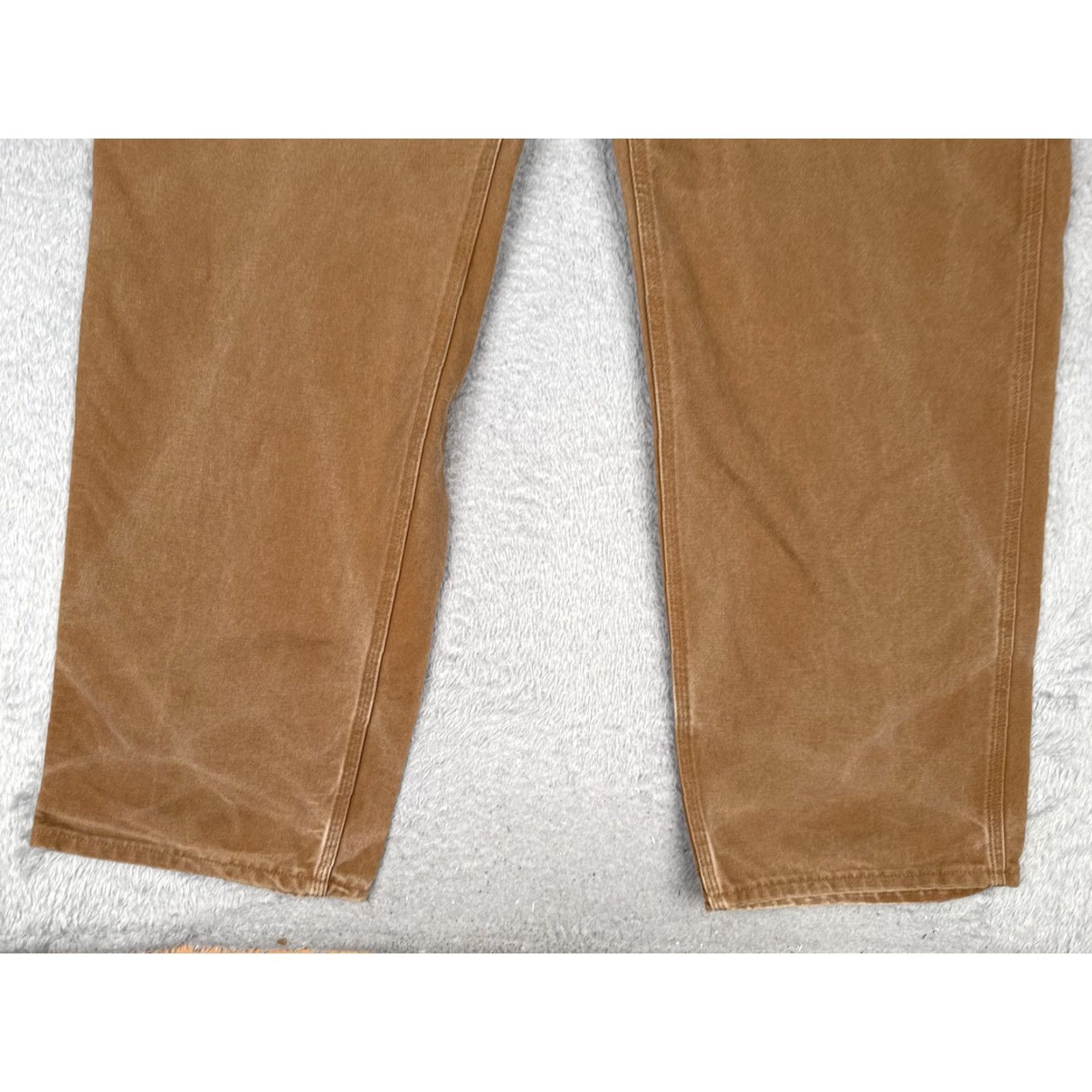 Carhartt Carhartt Pants Mens 42x32 Brown Canvas Carpenter Relaxed Fit Workwear Utility Size US 42 / EU 58 - 2 Thumbnail