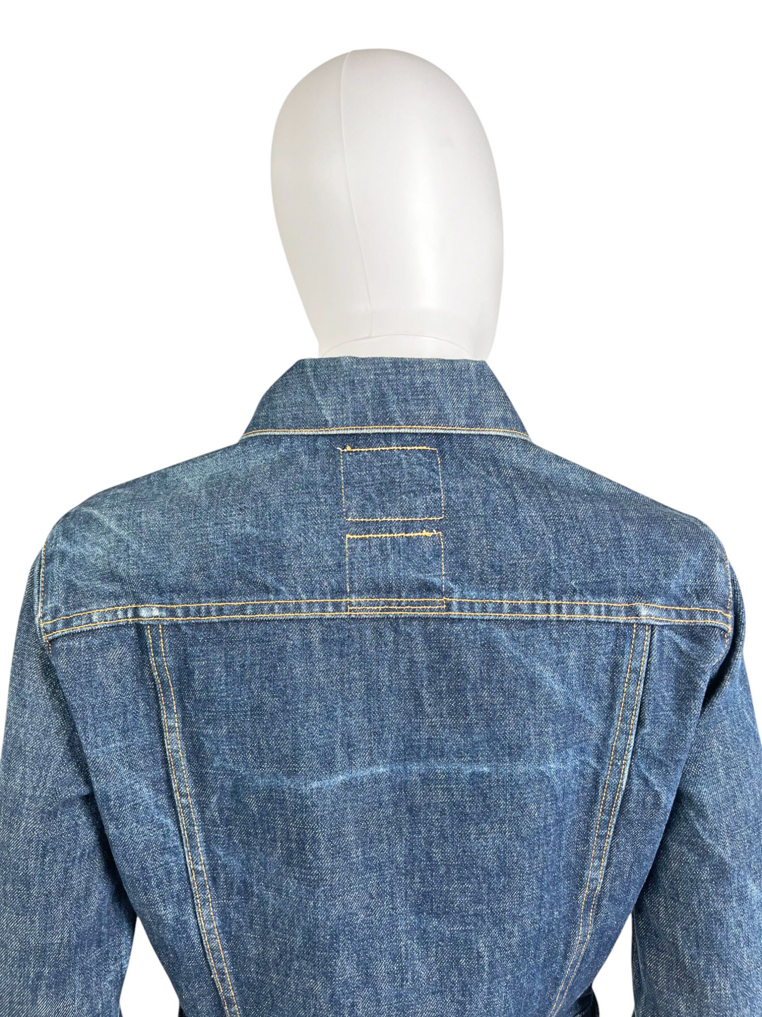 Helmut Lang 1990's Studded Cropped Denim Jacket Size M / US 6-8 / IT 42-44 - 7 Thumbnail