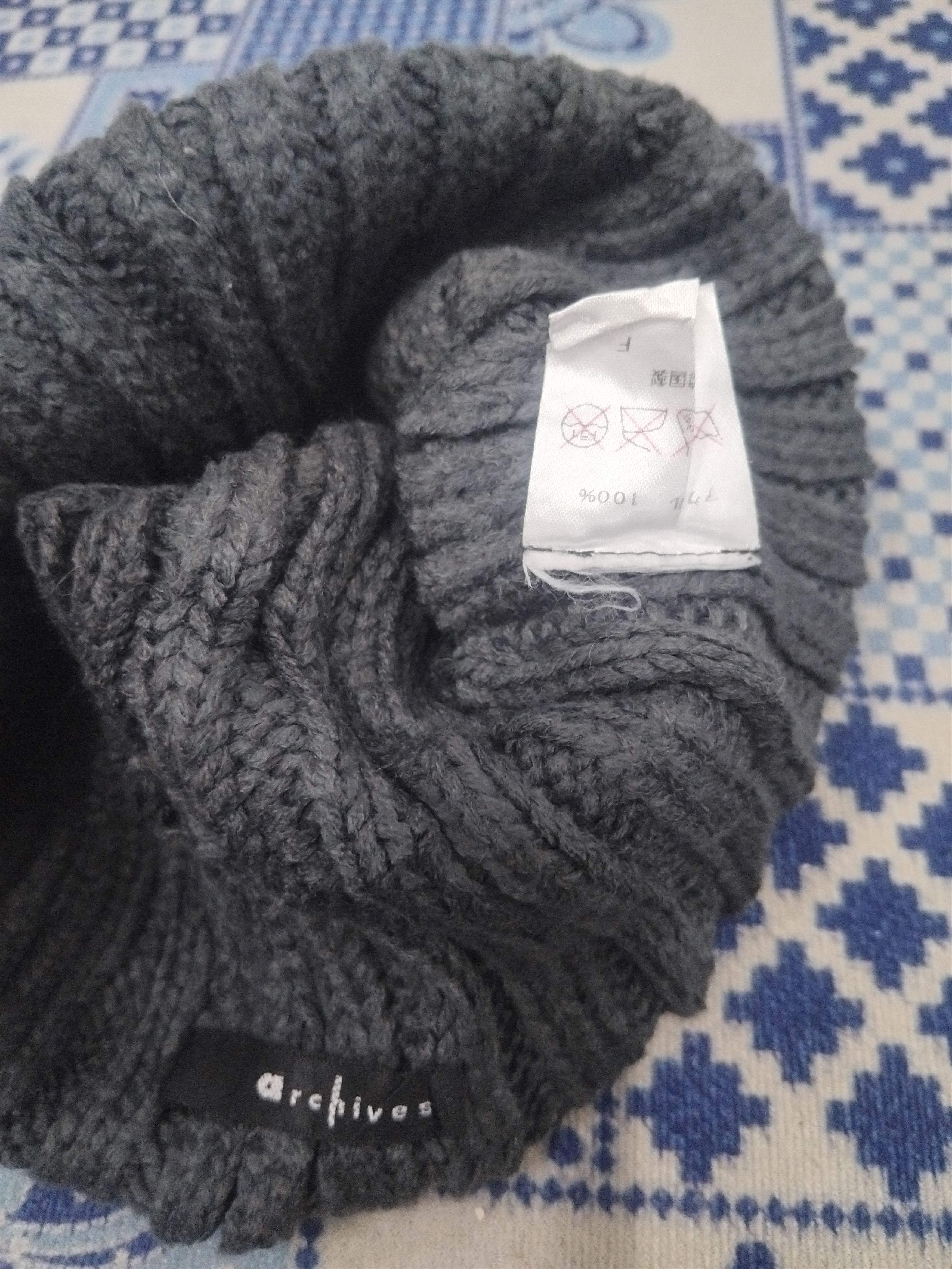 Japanese Brand Archives grey colour beanie Size ONE SIZE - 2 Thumbnail