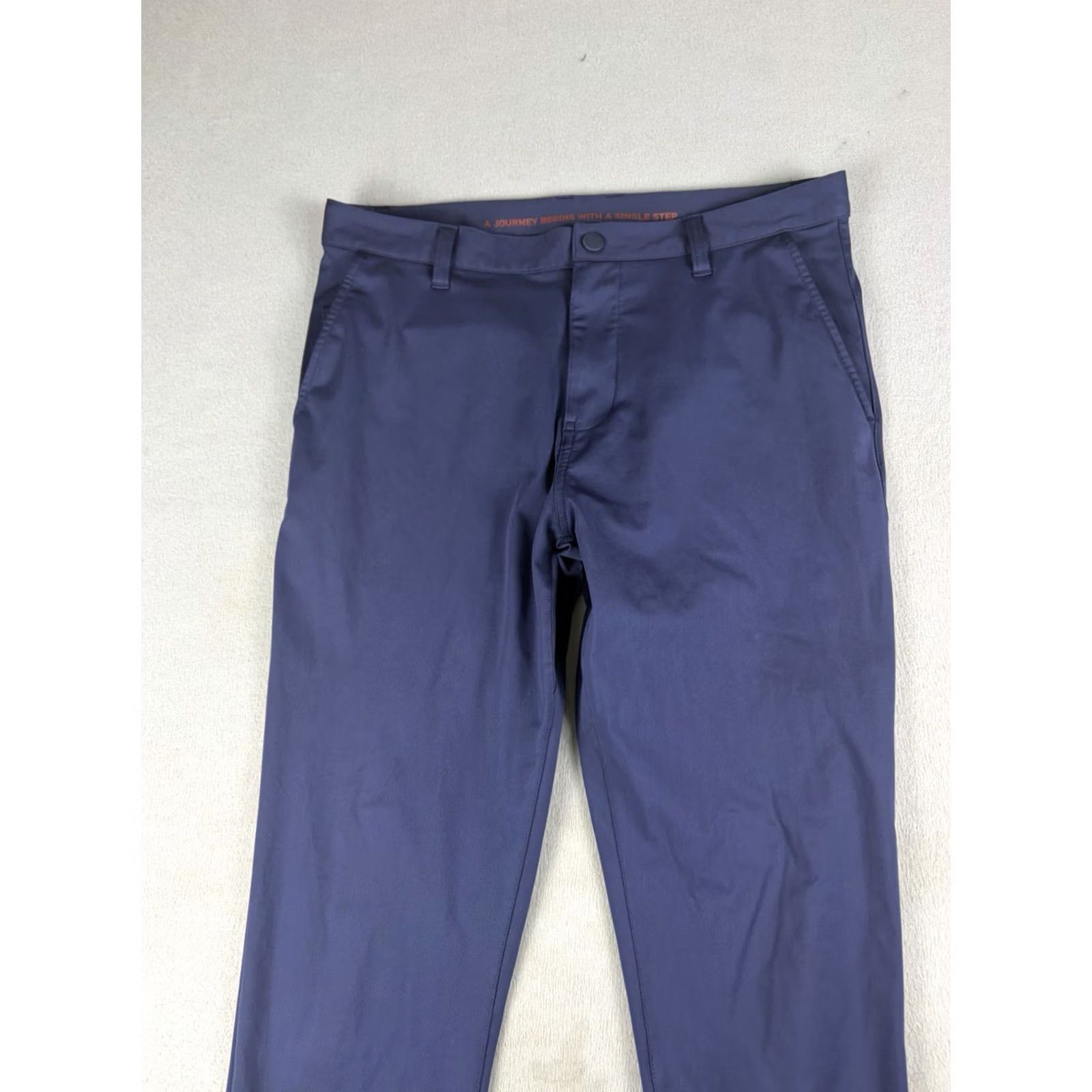 Rhone Rhone Commuter Pants Men 33x32 Slim Stretch Chino Blue Regular Inseam 32 Pocket 5-Pocket Design Slim Fit Size US 33 - 2 Thumbnail
