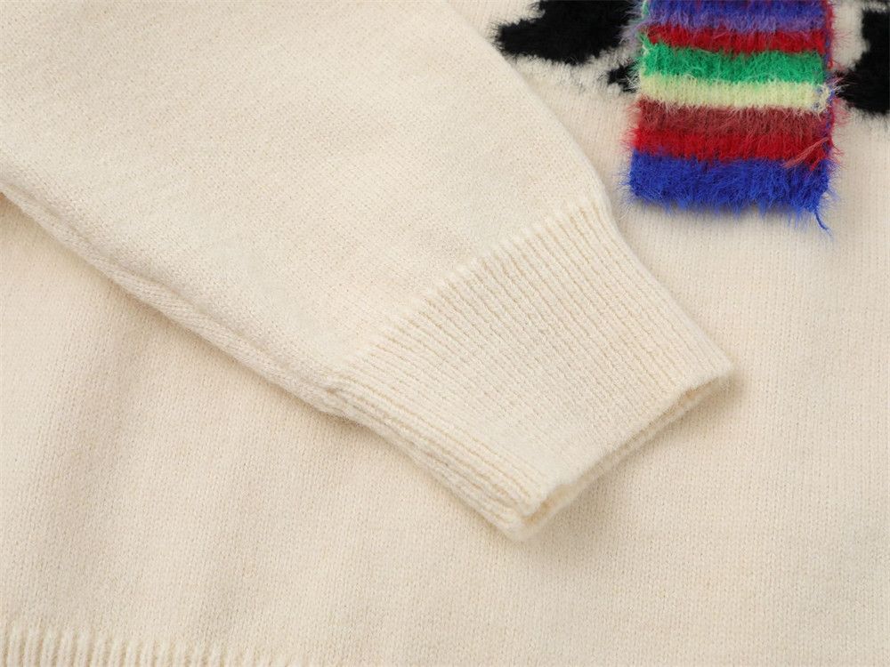 Vintage Men's loose casual puppy embroidered patchwork sweater Size US M / EU 48-50 / 2 - 4 Thumbnail