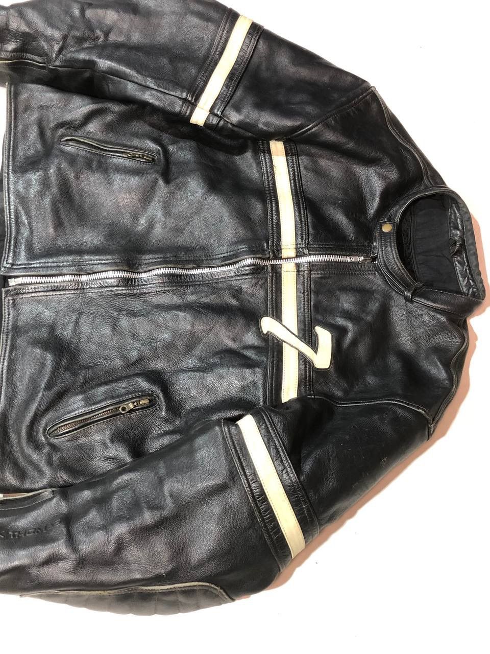 Vintage Frank Thomas Motorcycle Moto Leather Jacket Racing Vintage Size US XXL / EU 58 / 5 - 8 Thumbnail
