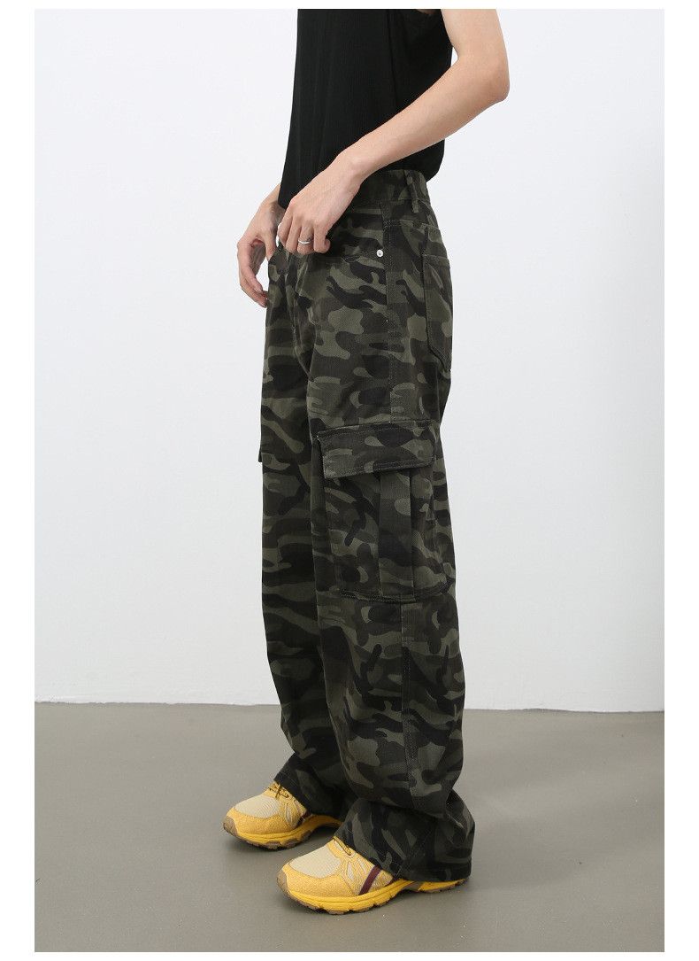 Japanese Brand × Jean Men's retro camouflage large pocket cargo jeans Size US 32 / EU 48 - 4 Thumbnail