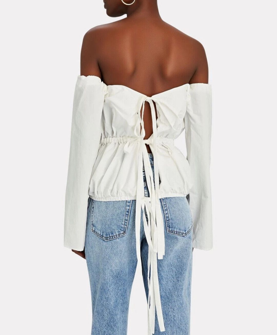 Christopher Esber Christopher Esber Natural puff sleeve Apron tie top Size M / US 6-8 / IT 42-44 - 2 Thumbnail
