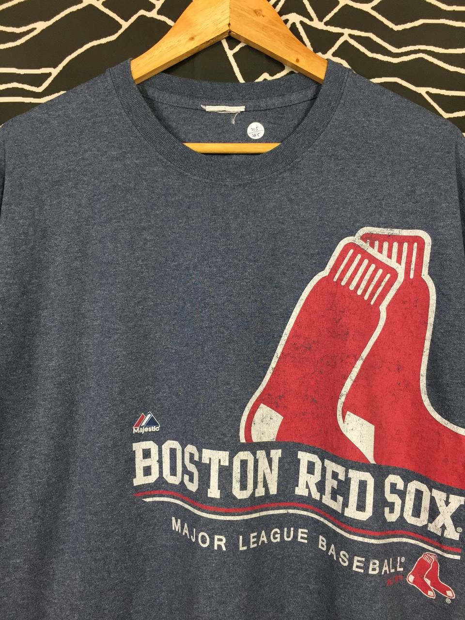 MLB × Majestic × Vintage Majestic MLB Boston Red Sox Big Logo American Sport Tee Size US L / EU 52-54 / 3 - 3 Thumbnail