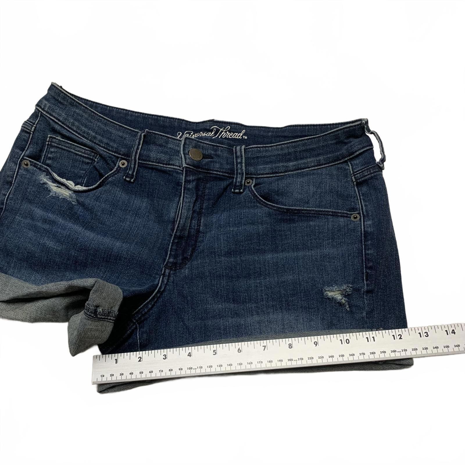 Other Universal Thread Women's Size 10 Blue Mid Rise Denim Shorts Size 32" / US 10 / IT 46 - 6 Thumbnail