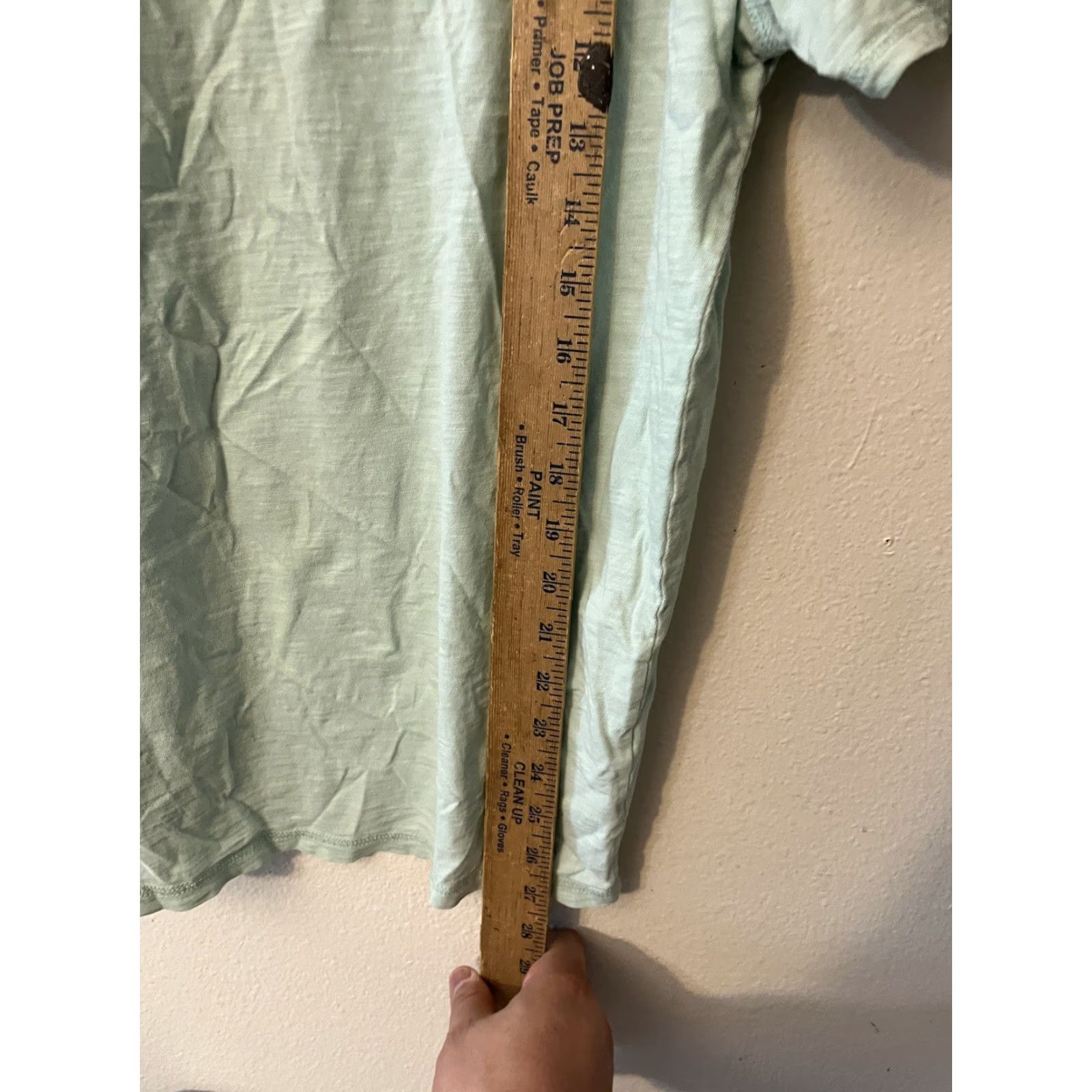 Express EXPRESS V-Neck T-Shirt Solid Light Blue Large Slim Fit Mens Size US L / EU 52-54 / 3 - 4 Thumbnail