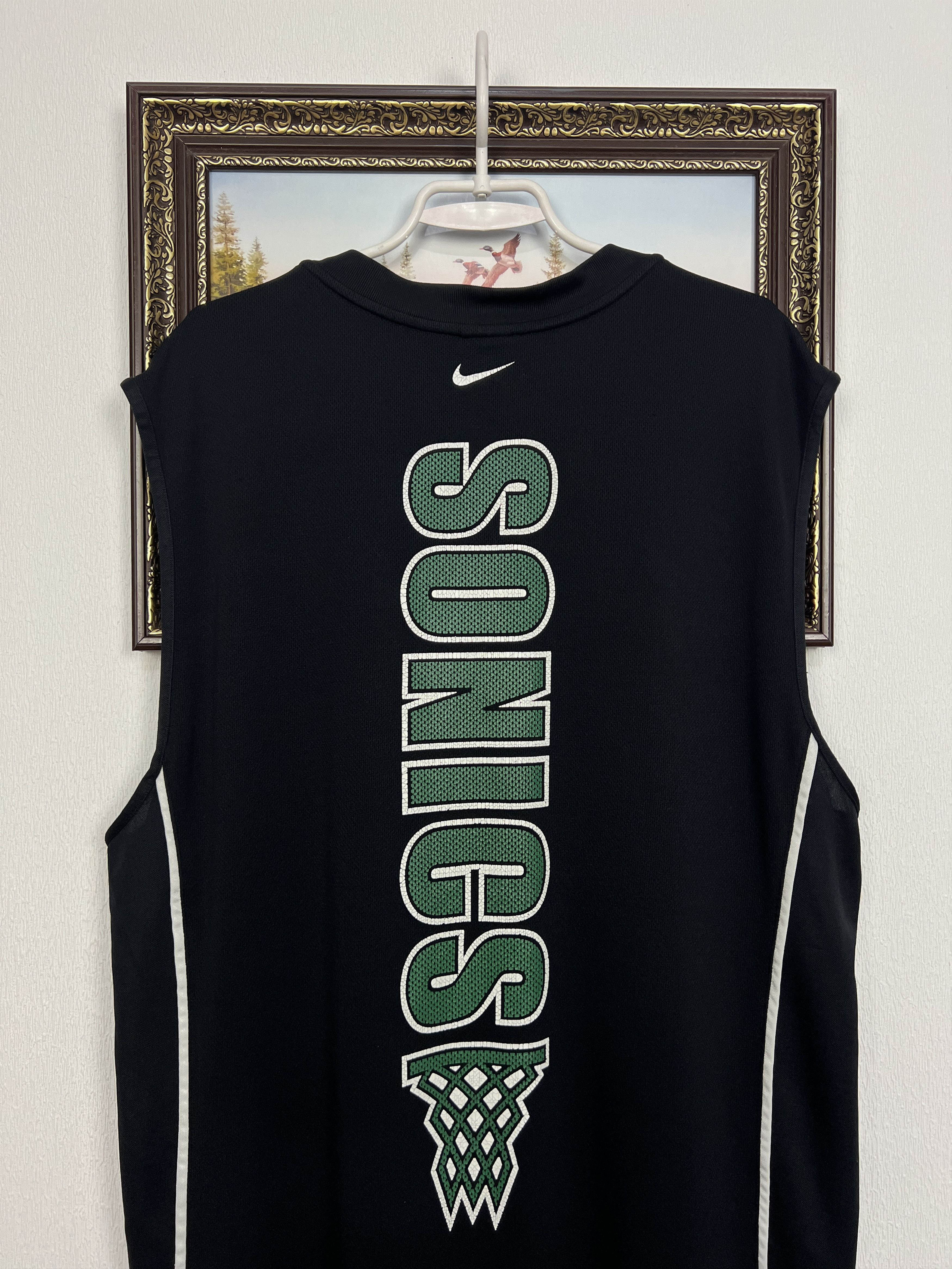 Nike Seattle Sonics Vest Shirt Jersey Shooting Warm Up Trikot Size US XL / EU 56 / 4 - 8 Thumbnail