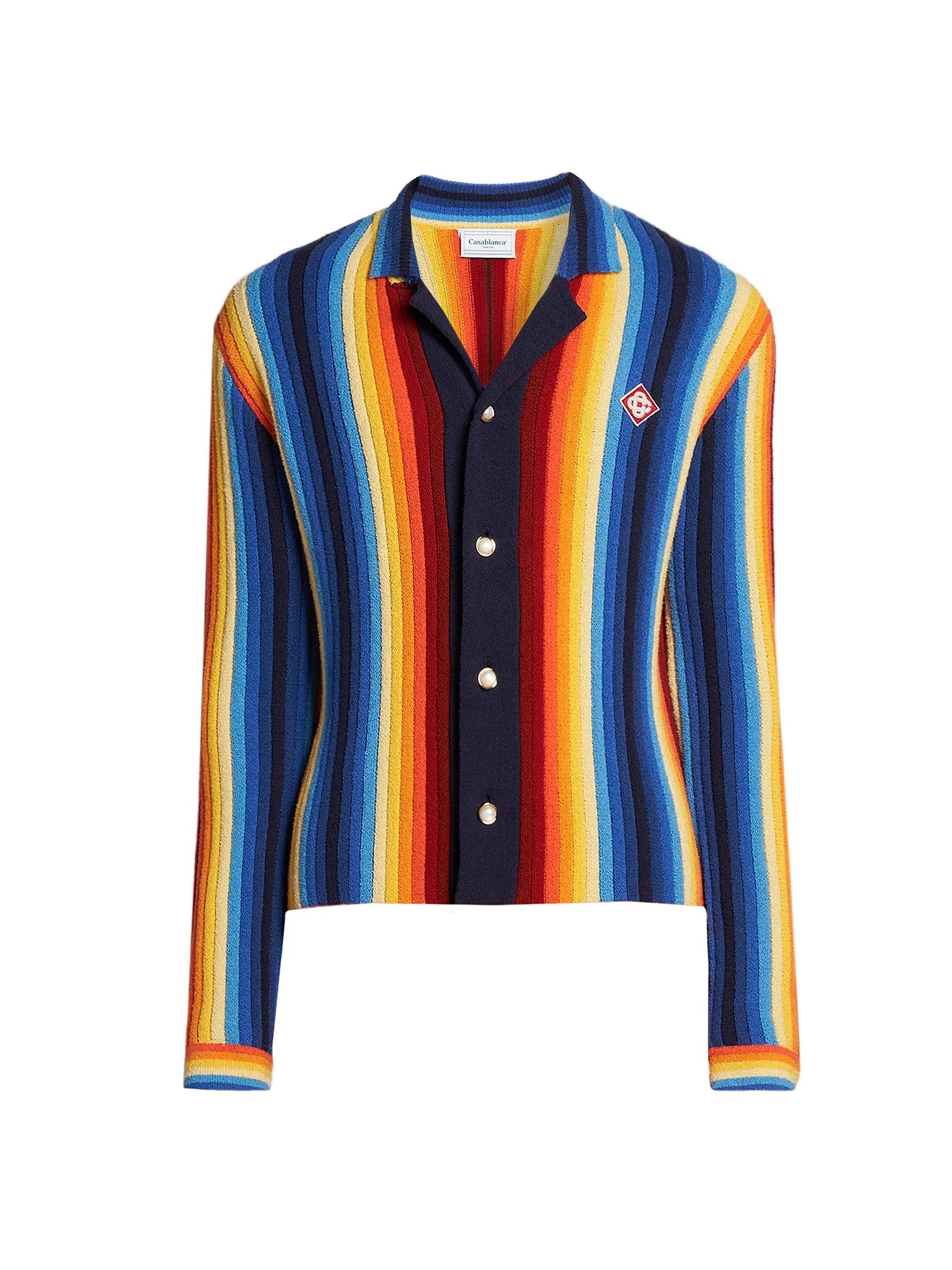 os11x0725 Gradient Towelling Effect Jacket in Multicolor