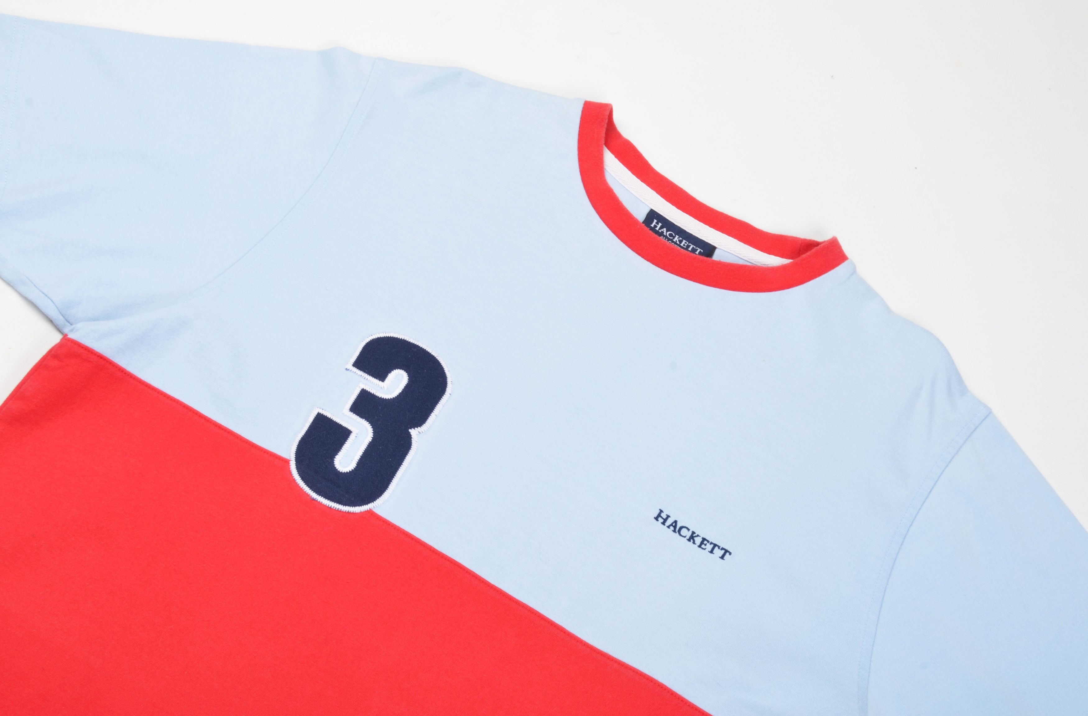 Hackett Vintage Hackett 90's Number 3 Rugby T-shirt Size US L / EU 52-54 / 3 - 3 Thumbnail