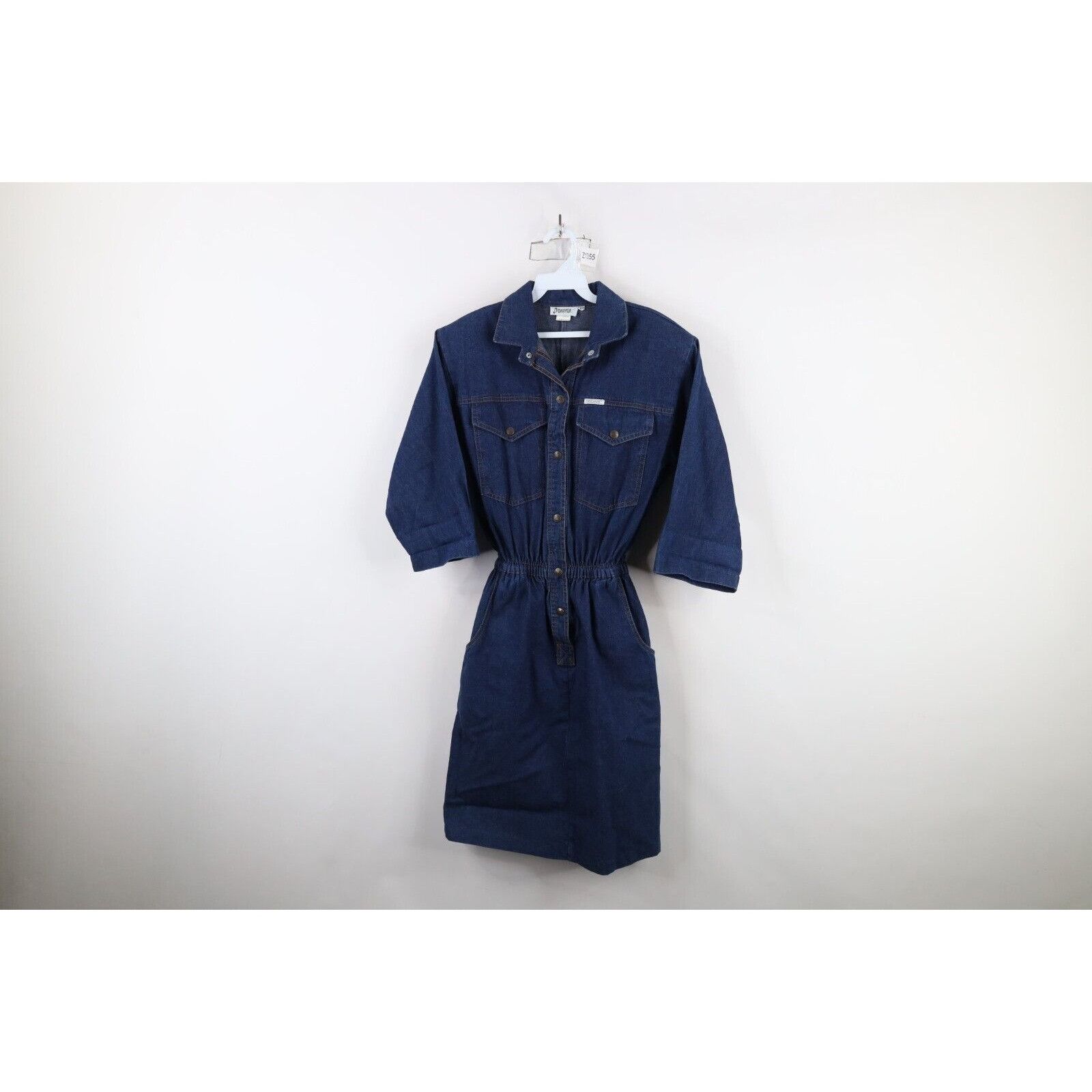 Vintage Vintage 80s 90s Streetwear Faded Long Sleeve Denim Dress Size M / US 6-8 / IT 42-44 - 1 Thumbnail