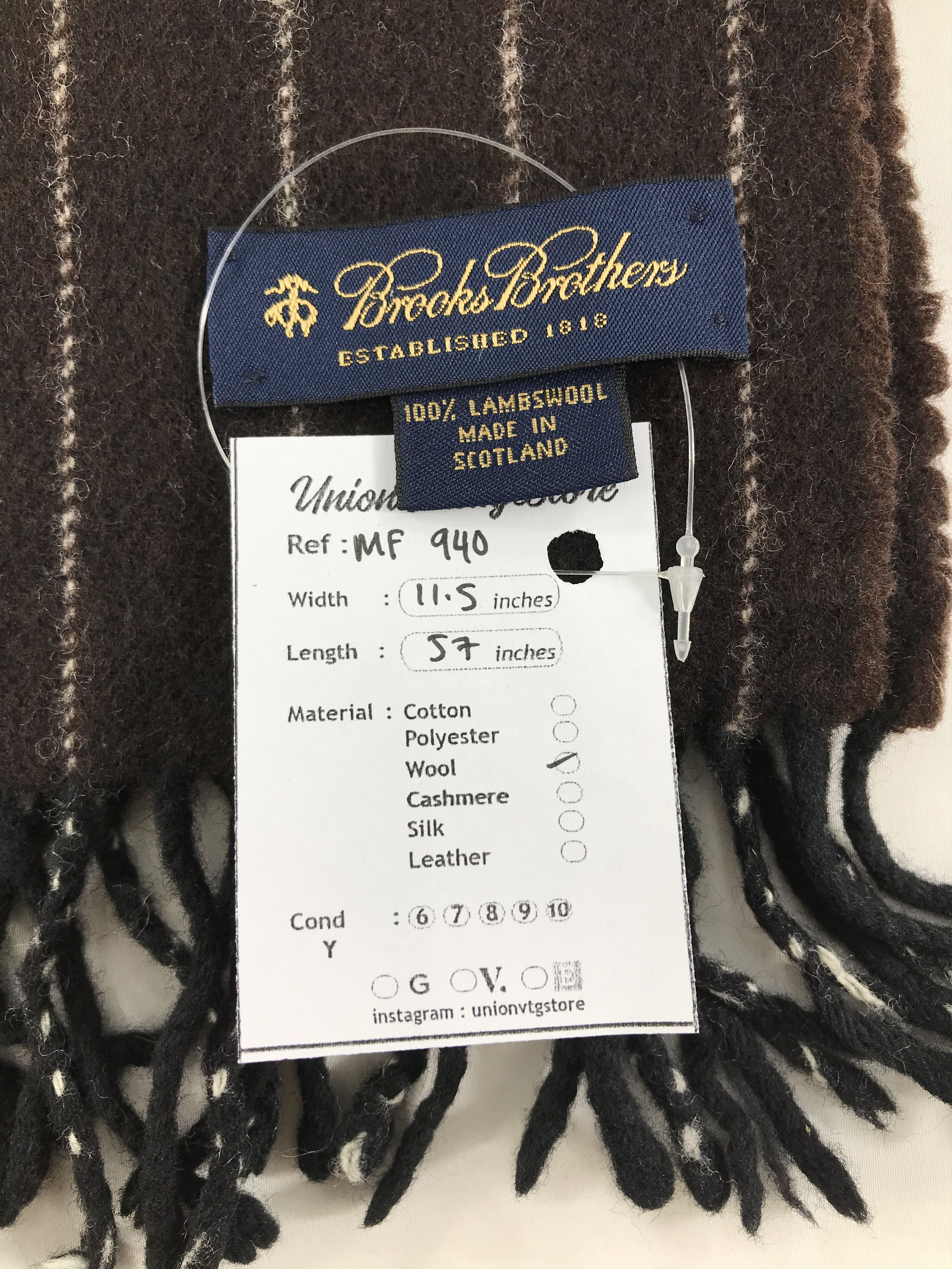 Brooks Brothers Vintage Brooks Brothers Scarf/Muffler/Neckwear MF940 Size ONE SIZE - 4 Thumbnail
