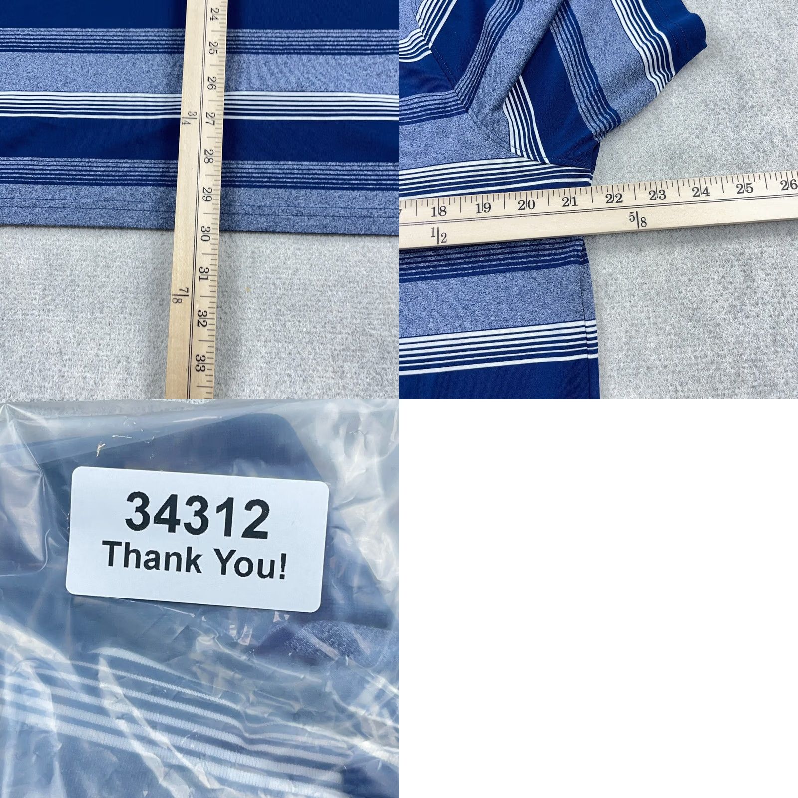 Oakley Oakley Polo Shirt Men L Blue Striped Regular Fit Performance Dry Wicking Size US L / EU 52-54 / 3 - 8 Thumbnail