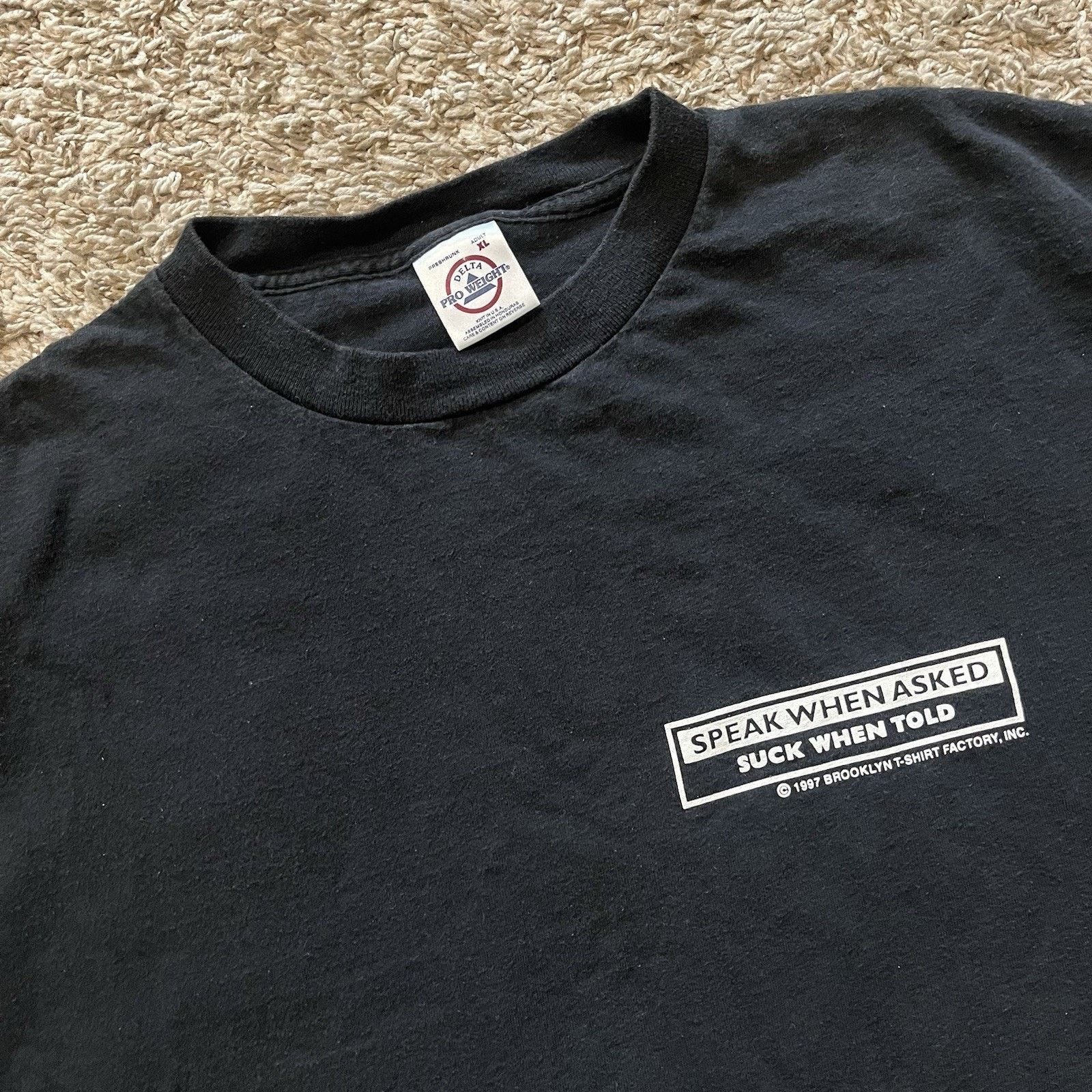 Vintage Vintage Suck When Told Funny Joke Humor 90s Tee Shirt XL Size US XL / EU 56 / 4 - 1 Thumbnail