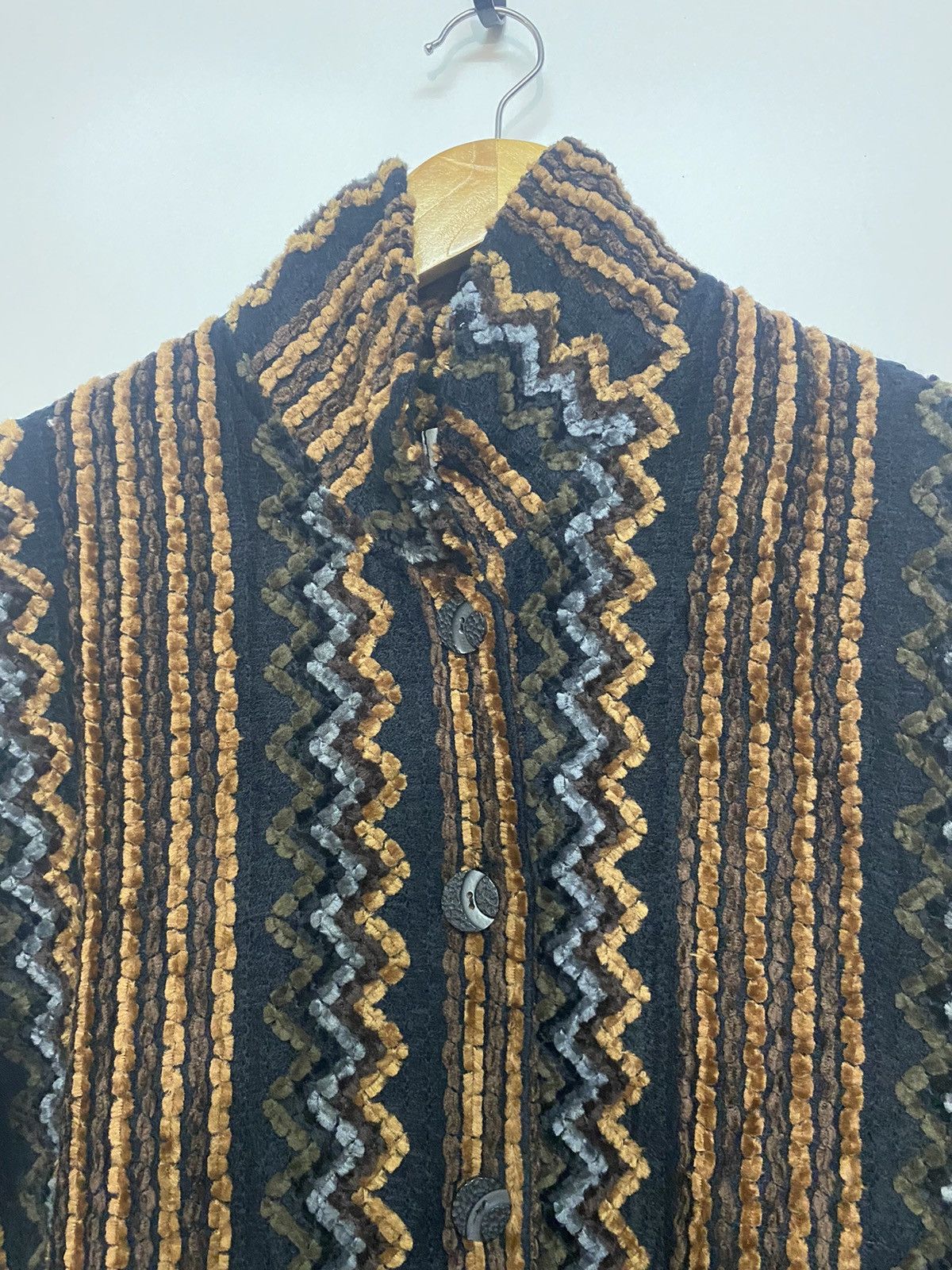 Japanese Brand Japan Brand Button Up Knitwear Sweater Lining Jacket Size L / US 10 / IT 46 - 8 Thumbnail
