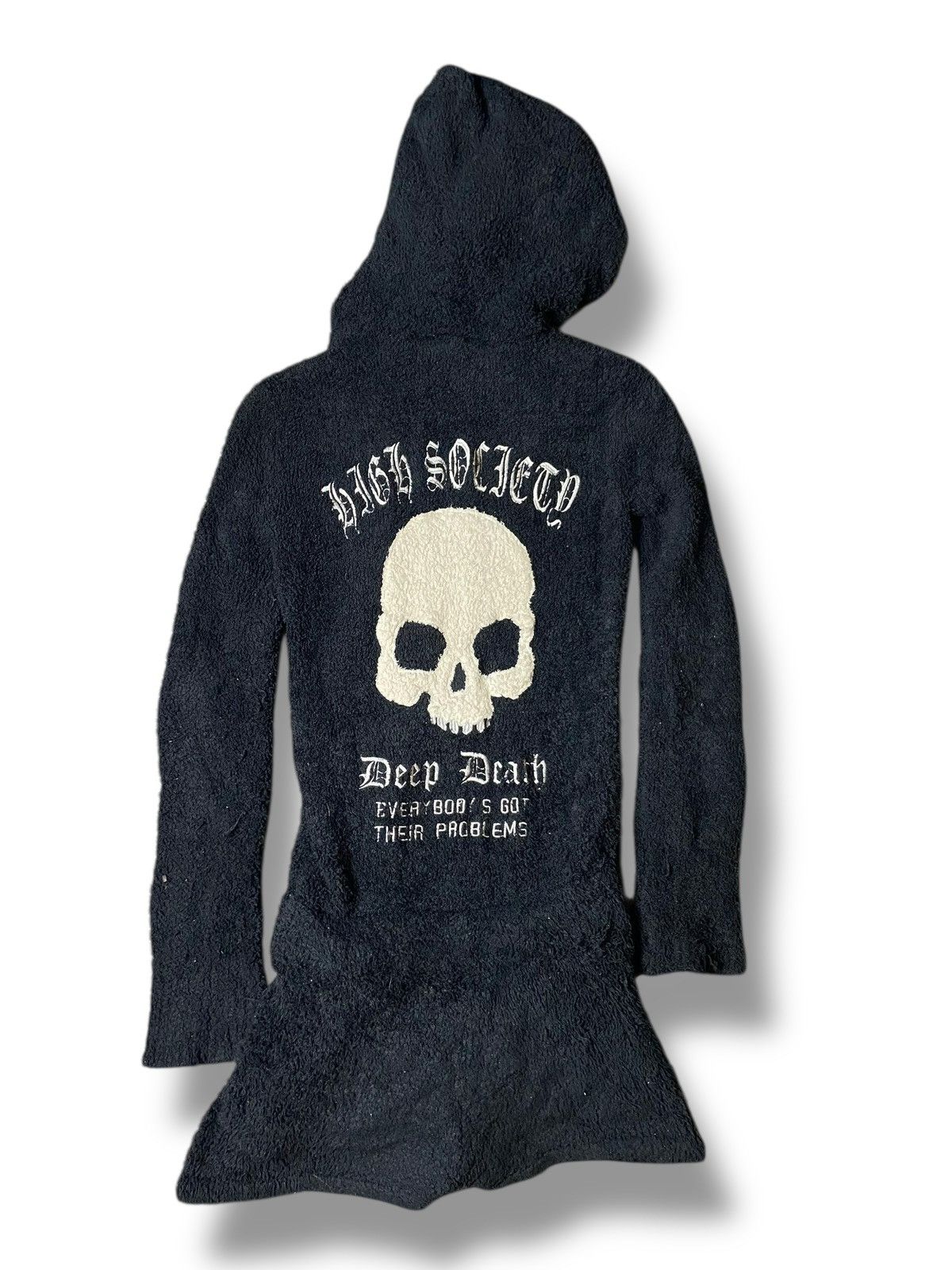 Japanese Brand × Seditionaries × Vintage Strange Heaven Punk Skull Embroidered Fleece Hoodie (124) Size US XXS / EU 40 - 2 Thumbnail
