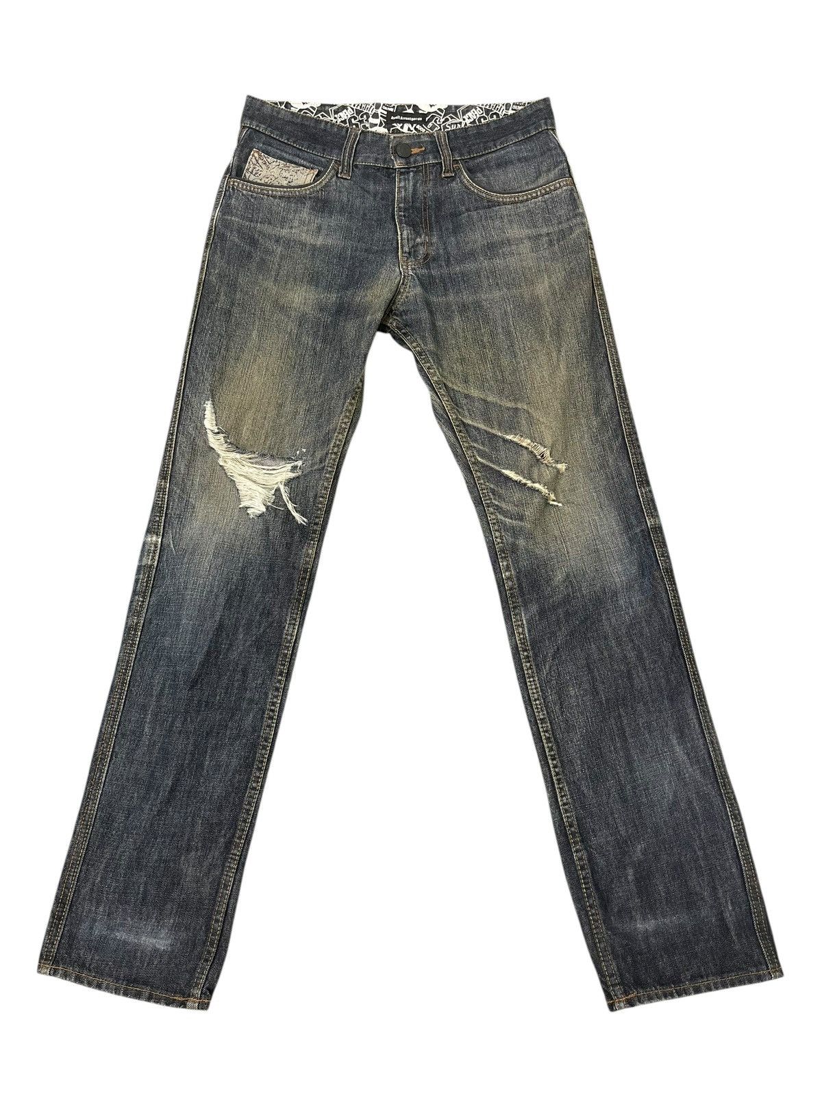 14th Addiction Distress Jeans Avail Avantgarde Embroydery Regular ERD 2🟦6 Size US 32 / EU 48 - 2 Thumbnail