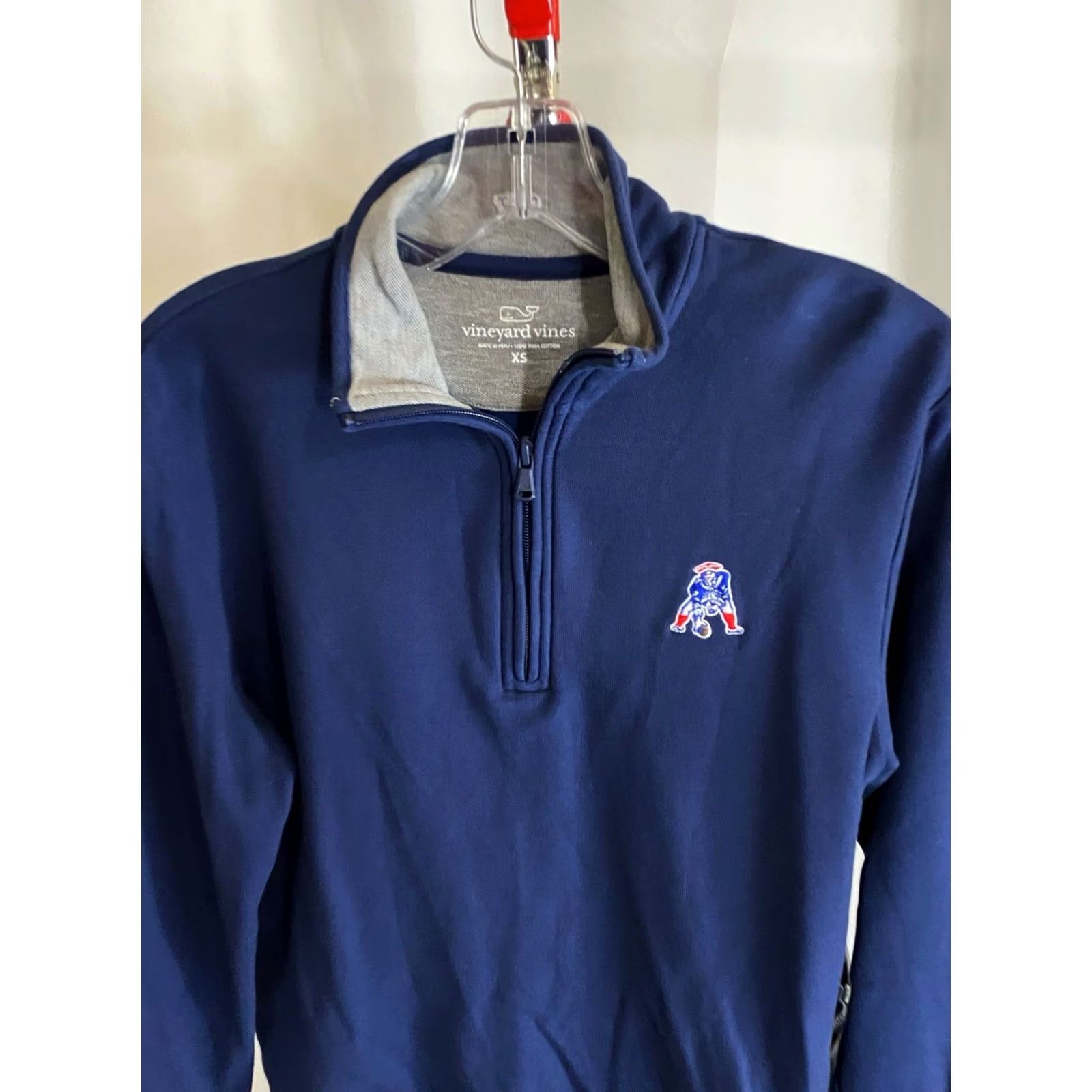 Vineyard Vines Vineyard Vines WOMEN’S New England Patriots Zip SWEATER XS Blue Size XS / US 0-2 / IT 36-38 - 4 Thumbnail