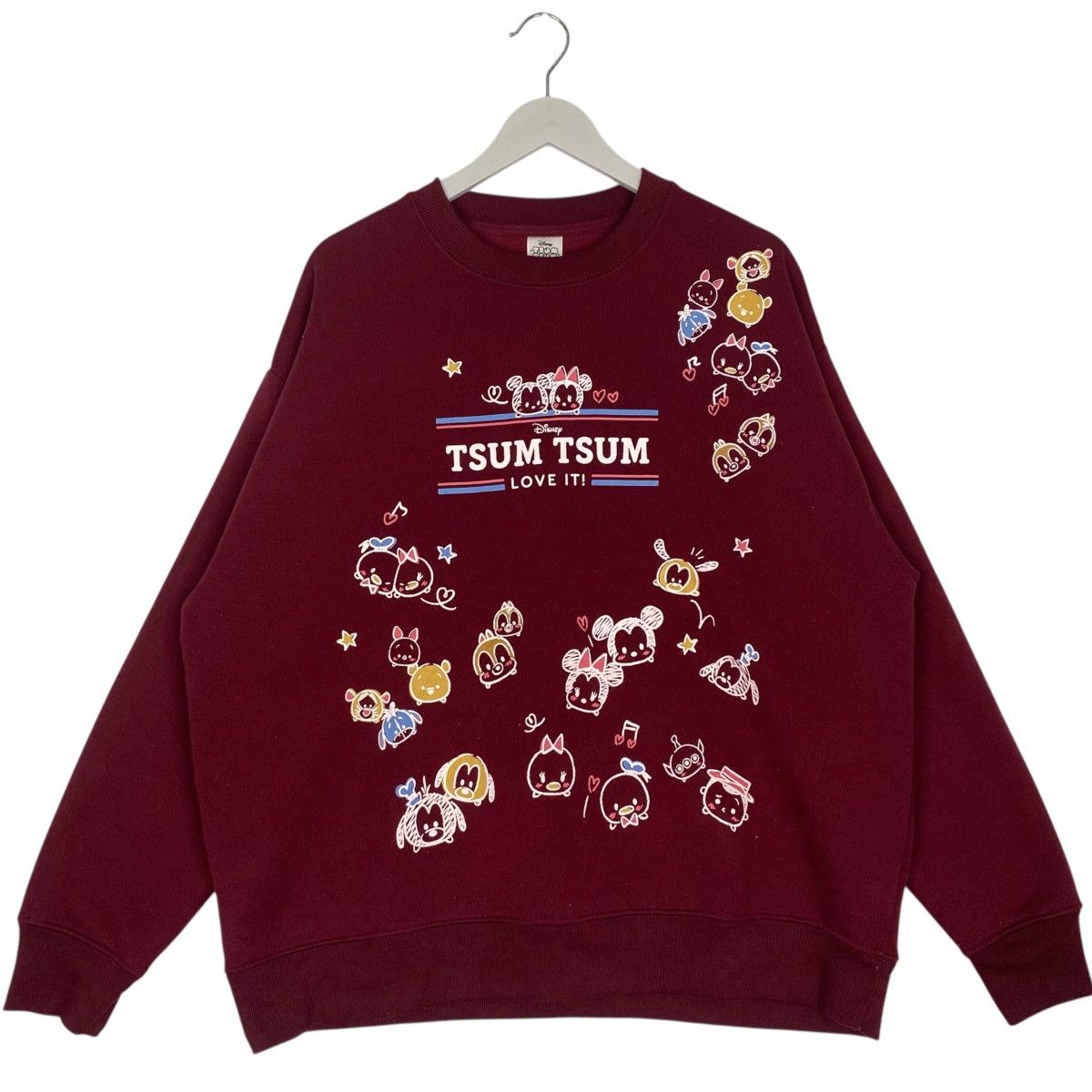 Other Vintage Disney Tsum Tsum Sweatshirt Crewneck Maroon Size L Size US L / EU 52-54 / 3 - 1 Thumbnail