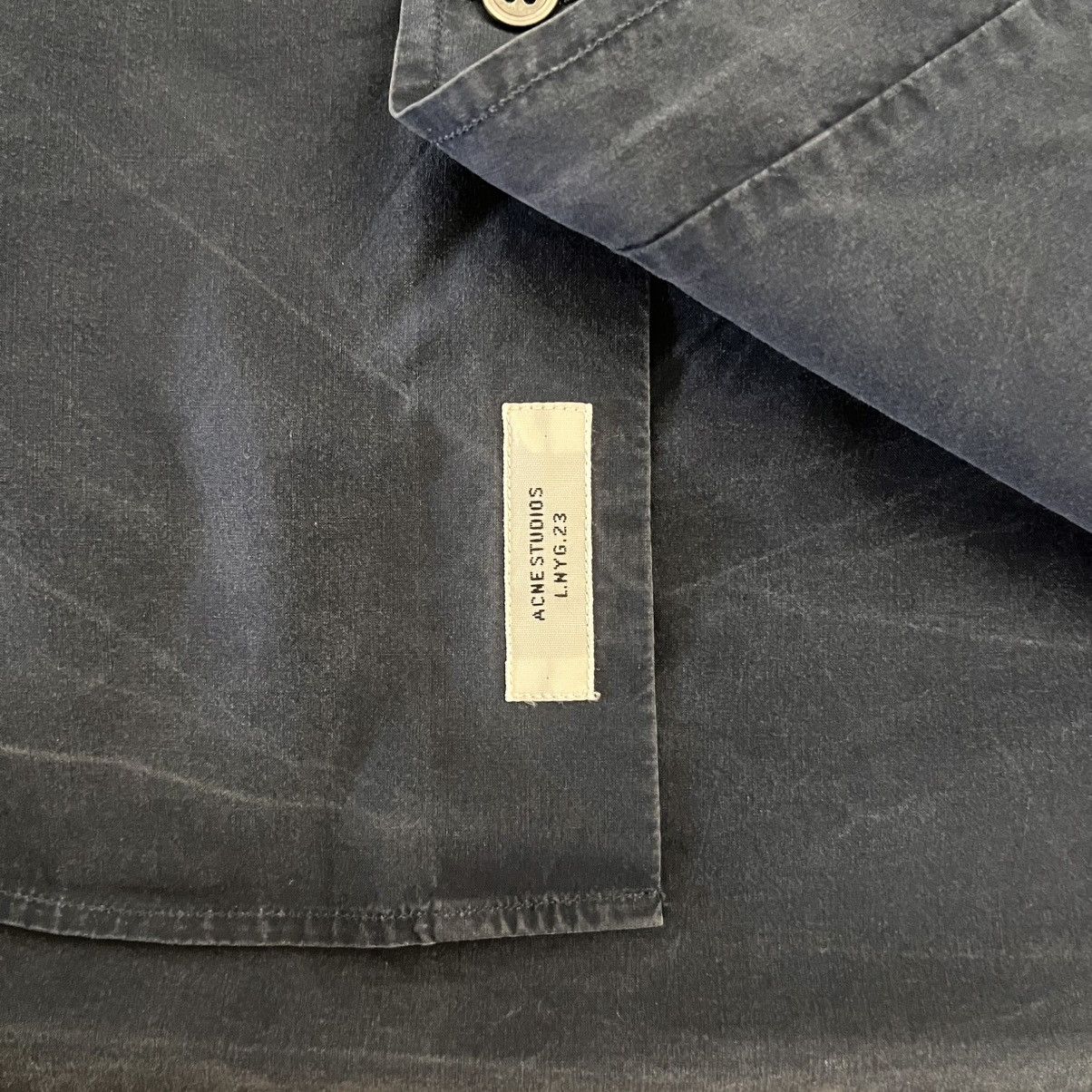 Acne Studios Acne Studios Navy Isherwood Pop Cotton Shirt Size US M / EU 48-50 / 2 - 3 Thumbnail