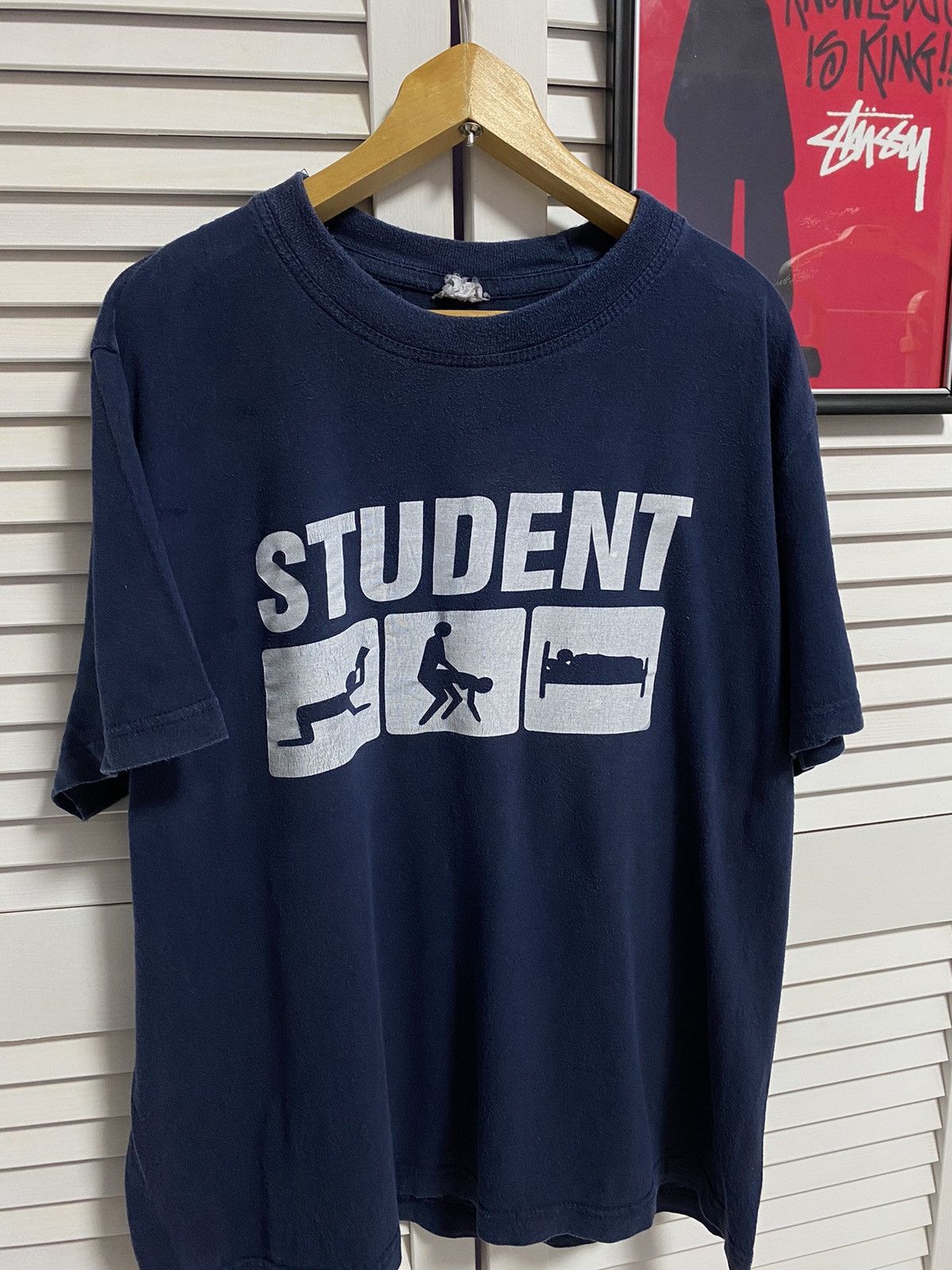 Band Tees Vintage T-Shirt Student Drink Sex Sleep Humor Y2k Size US S / EU 44-46 / 1 - 2 Thumbnail