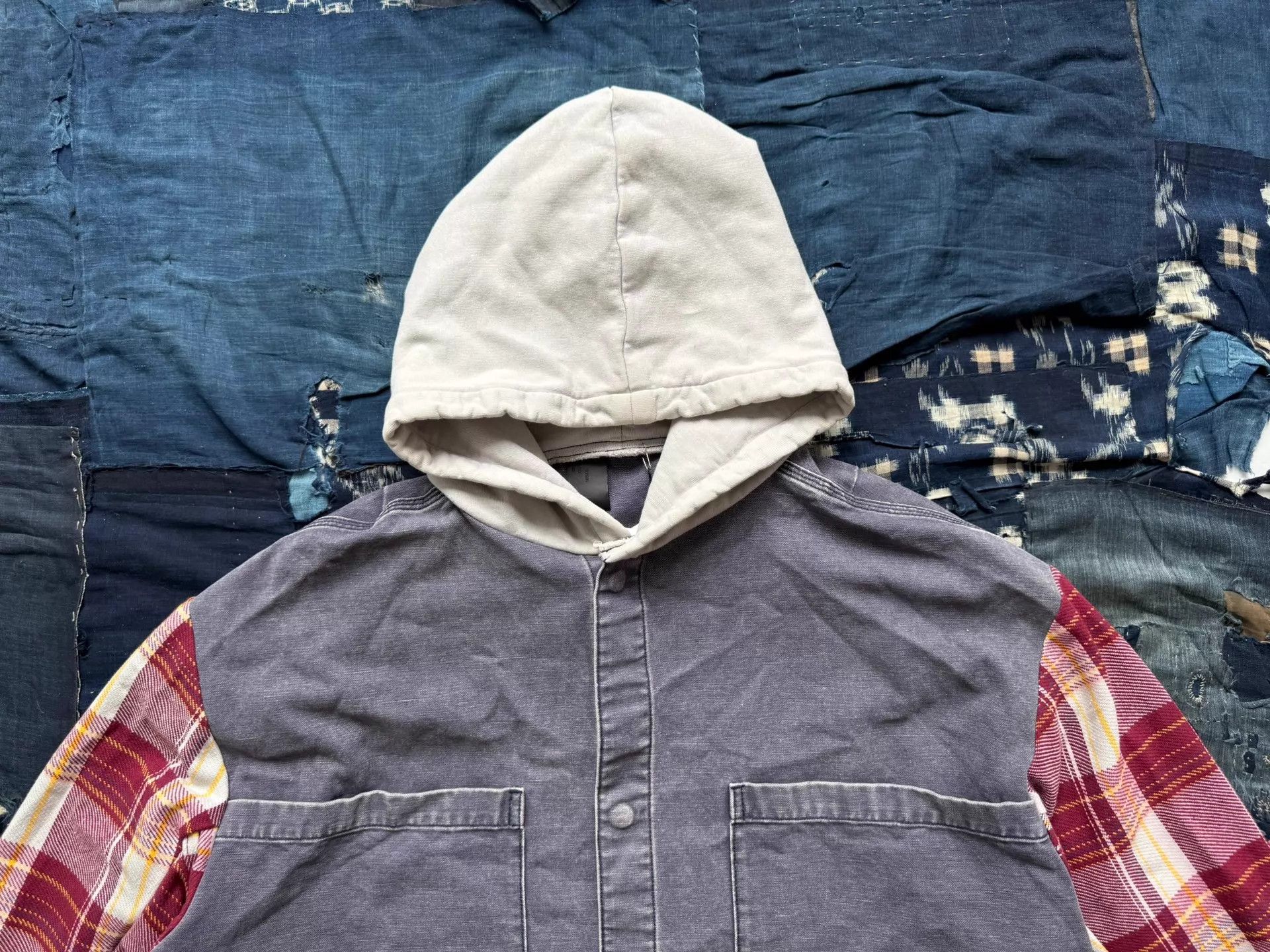 N.Hoolywood n.hoolywood 22ss colorblocked hoodie/jacket orange size 38 Size XS / US 0-2 / IT 36-38 - 4 Thumbnail