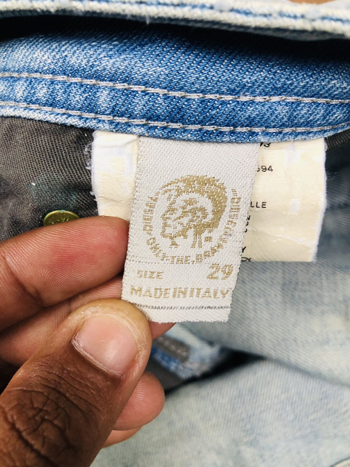 Diesel Diesel Industry Distressed Jeans (35) Size US 29 - 13 Thumbnail