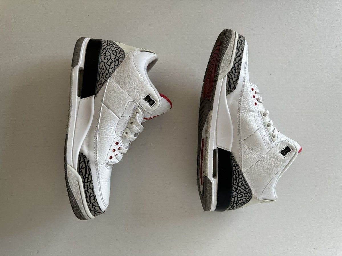 Jordan Brand Jordan 3 White and Cement 88' Dunk Contest 2013 Size US 13 / EU 46 - 3 Thumbnail