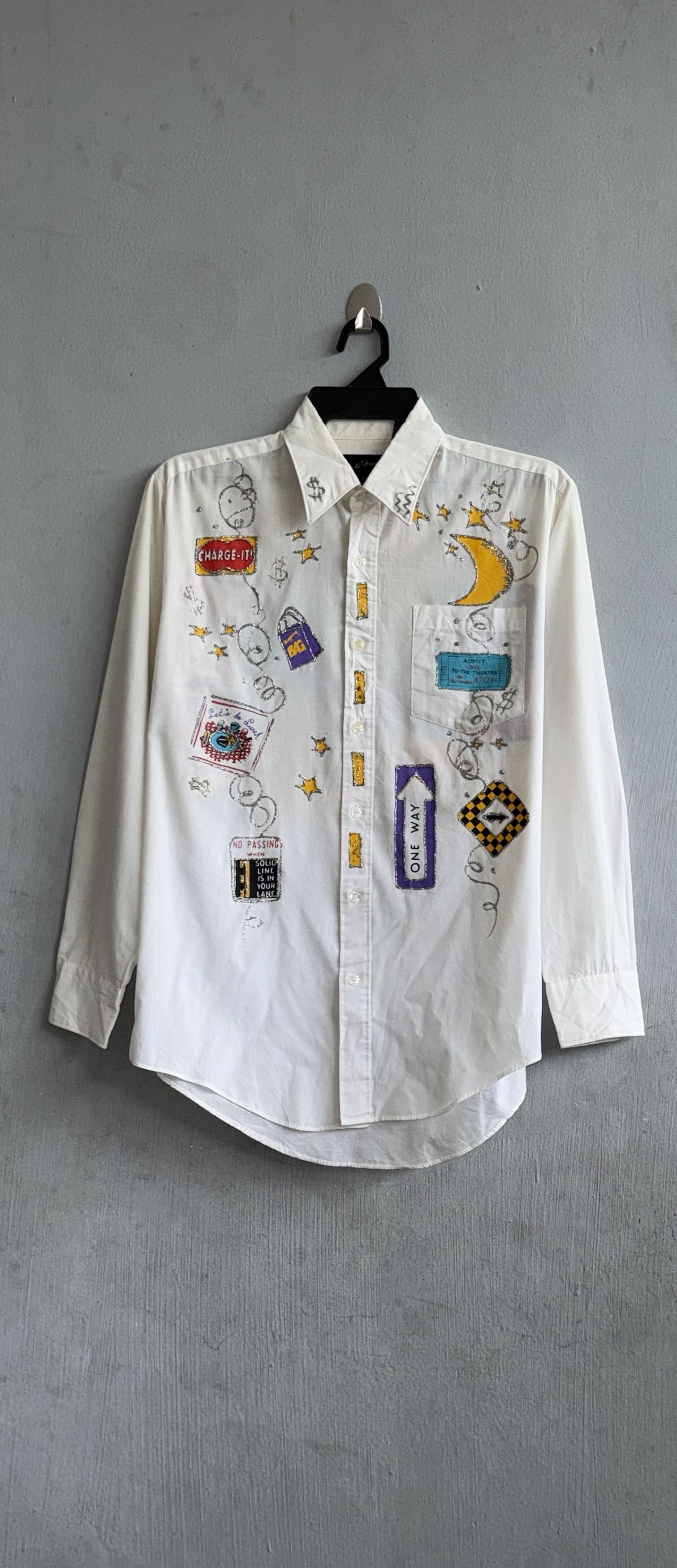 Japanese Brand New York Scenery Button Down Shirt Blouse Size L / US 10 / IT 46 - 2 Thumbnail